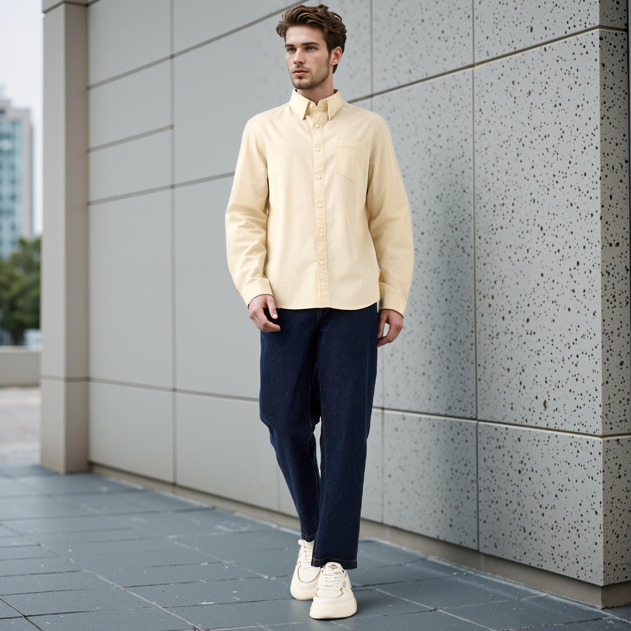 Lee Cooper Regular Fit Shirt with Pocket-men-clothing-shirts-image-2