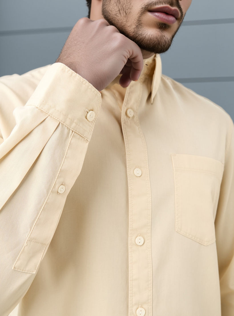 قميص بقصة عادية مع جيب من لي كوبر-men-clothing-shirts-image-4
