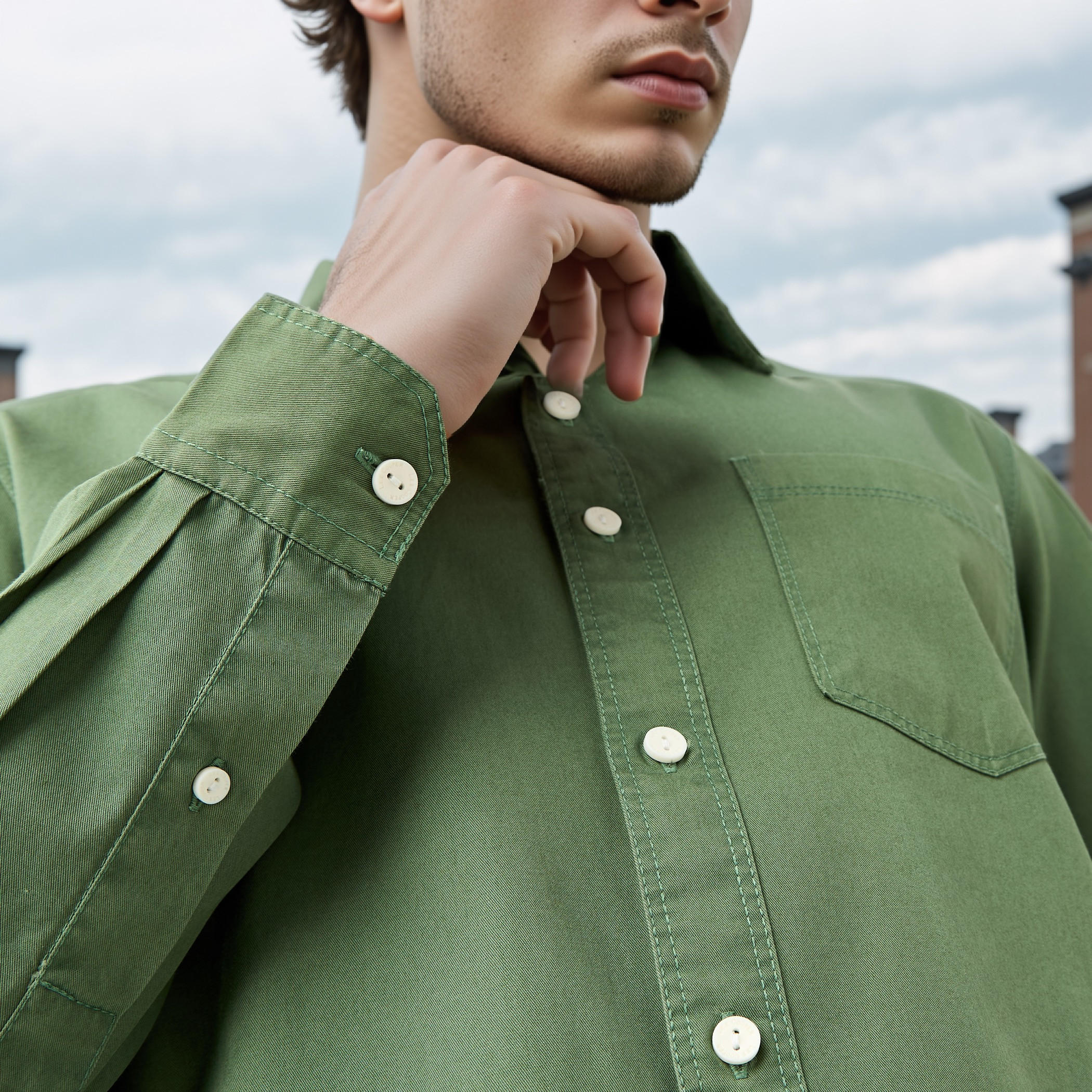 Lee Cooper Regular Fit Shirt with Pocket-men-clothing-shirts-image-4