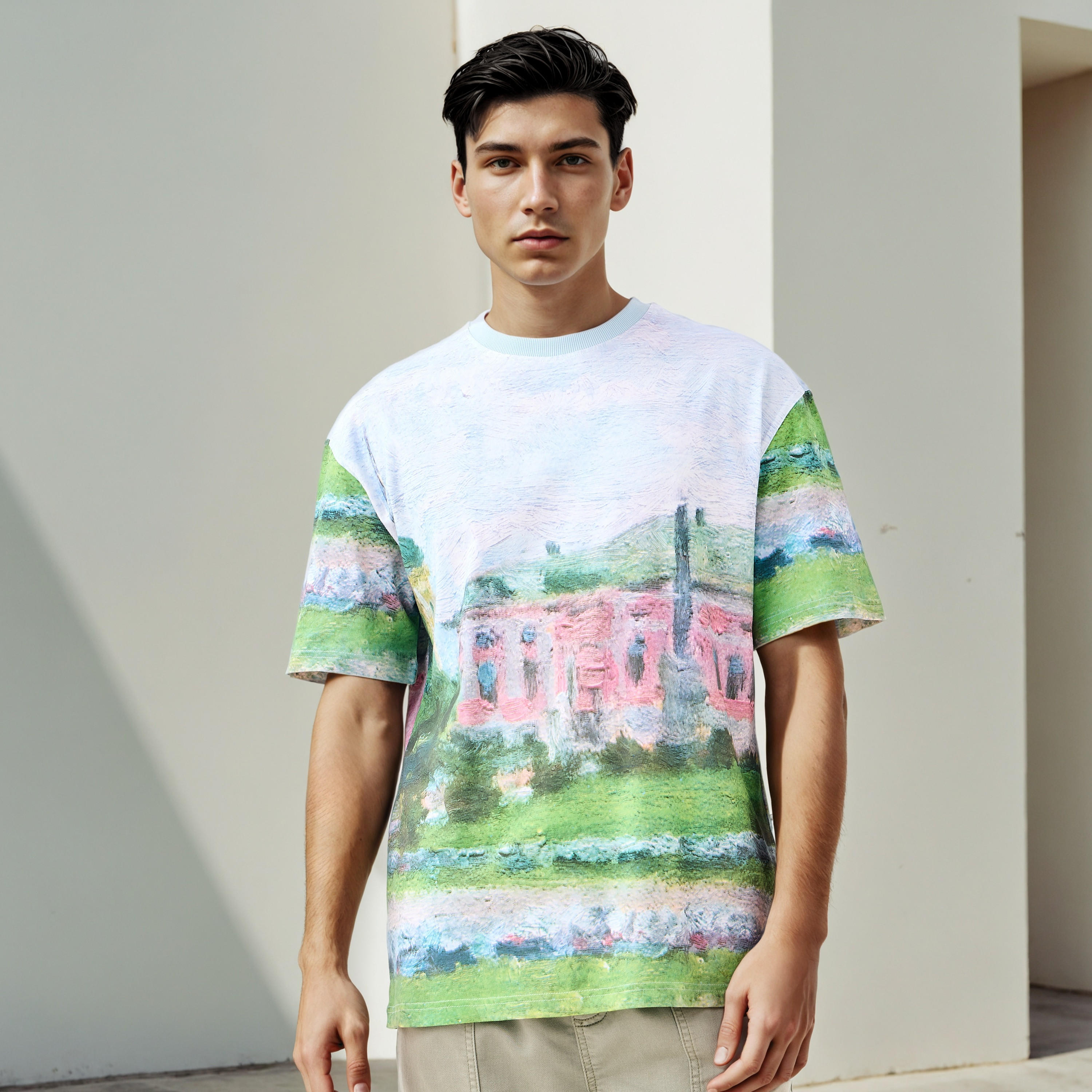 Lee Cooper Printed Crew Neck T-shirt-men-clothing-tshirtsandpolos-tshirts-image-1