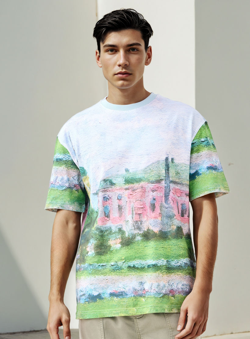 Lee Cooper Printed Crew Neck T-shirt-men-clothing-tshirtsandpolos-tshirts-image-1