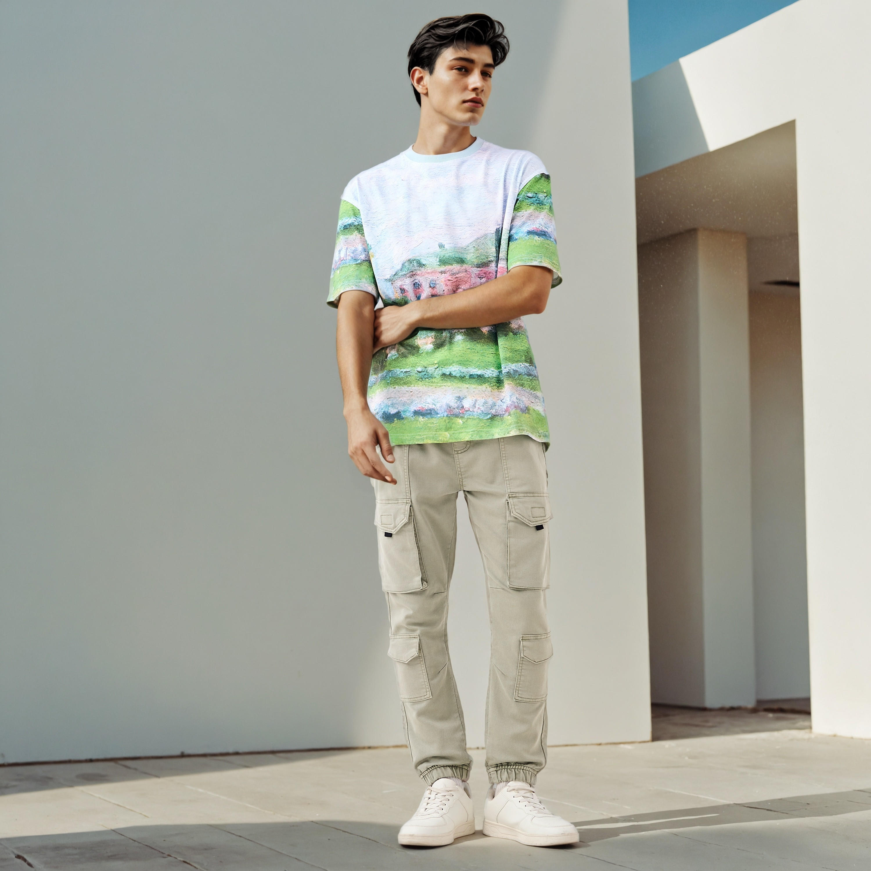 Lee Cooper Printed Crew Neck T-shirt-men-clothing-tshirtsandpolos-tshirts-image-2