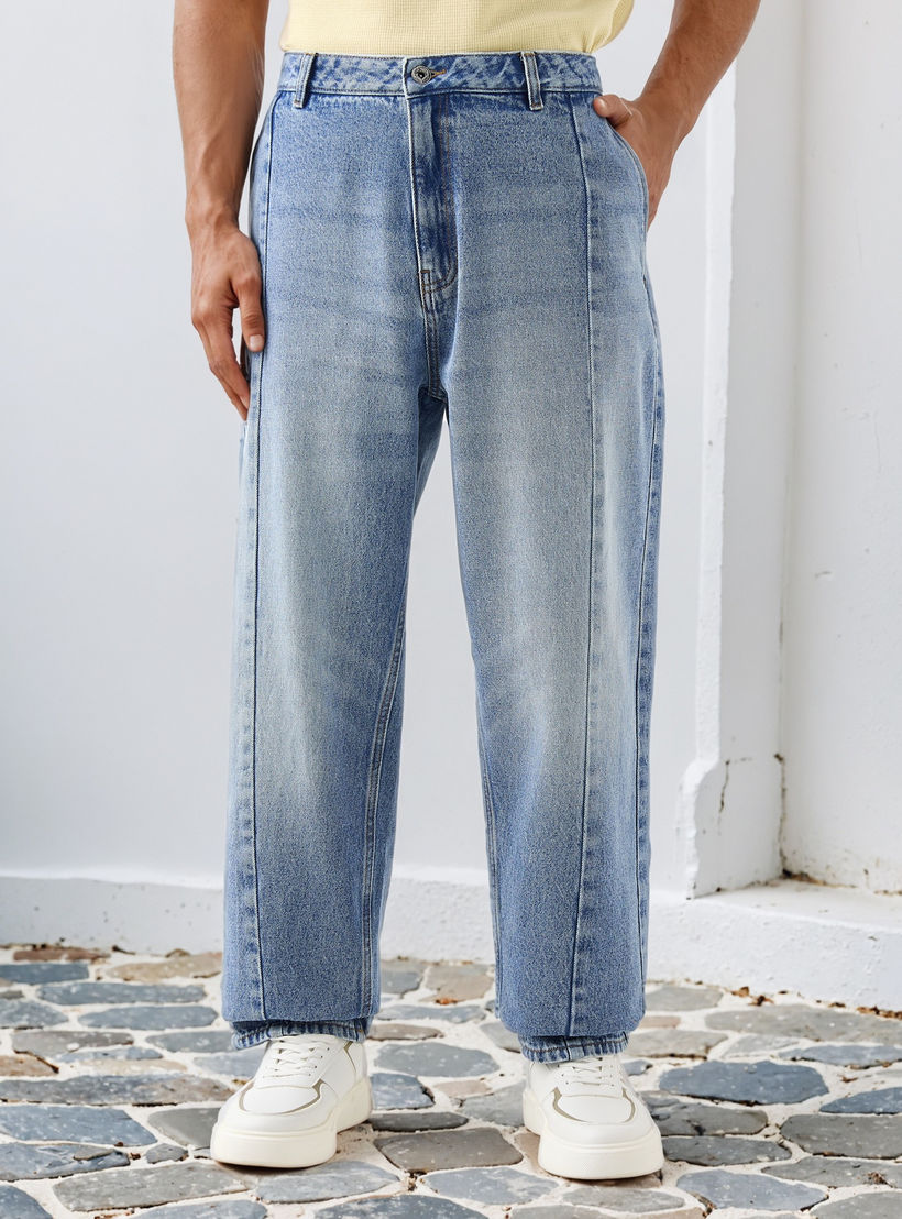 بنطلون جينز بقصة مستقيمة وجيوب من لي كوبر-men-clothing-jeans-image-1