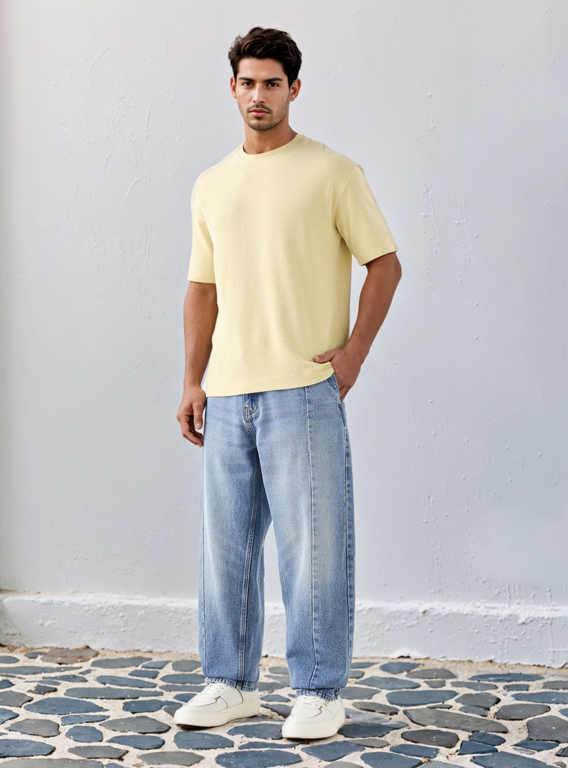 بنطلون جينز بقصة مستقيمة وجيوب من لي كوبر-men-clothing-jeans-image-2