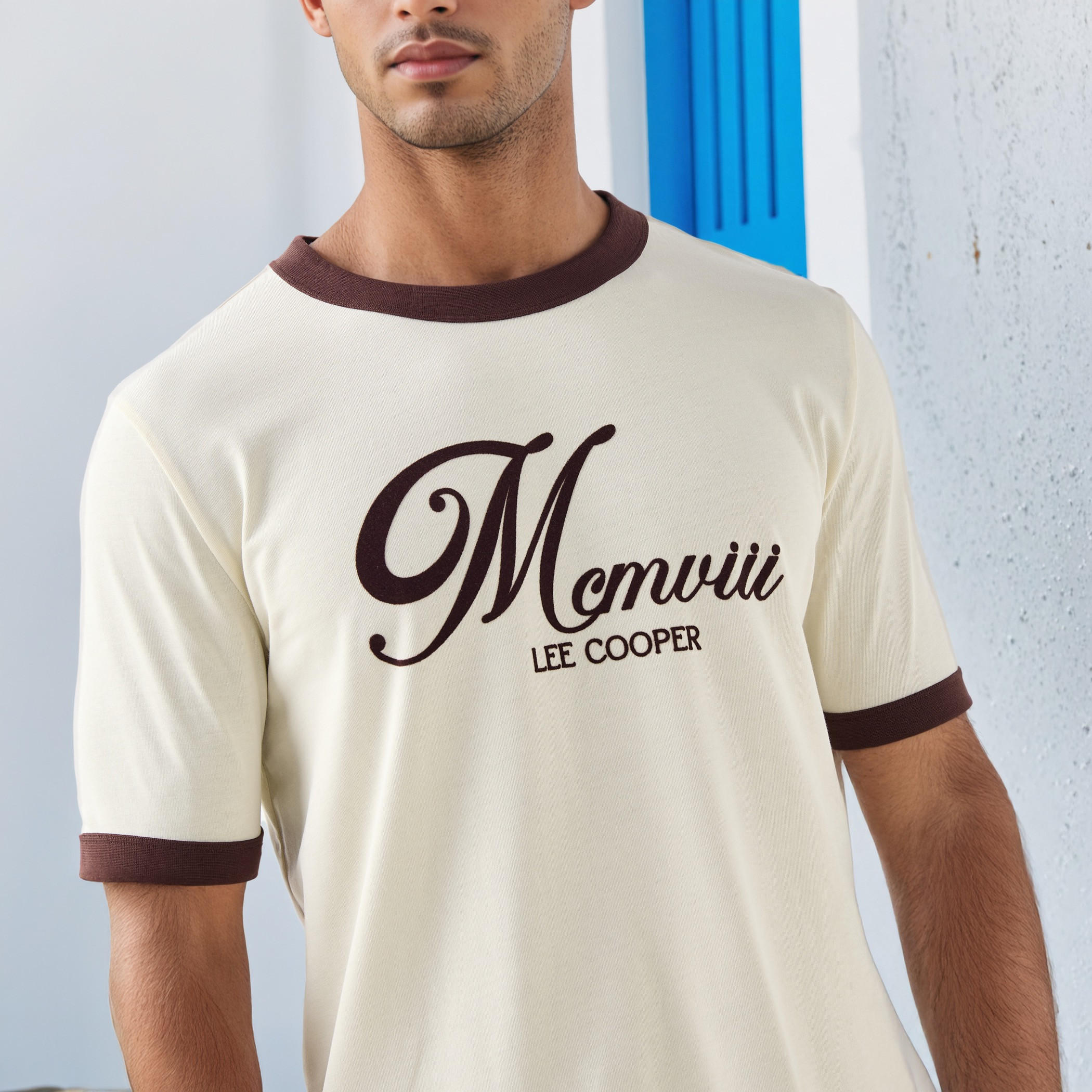 Lee Cooper Printed T-shirt with Crew Neck-men-clothing-tshirtsandpolos-tshirts-image-4