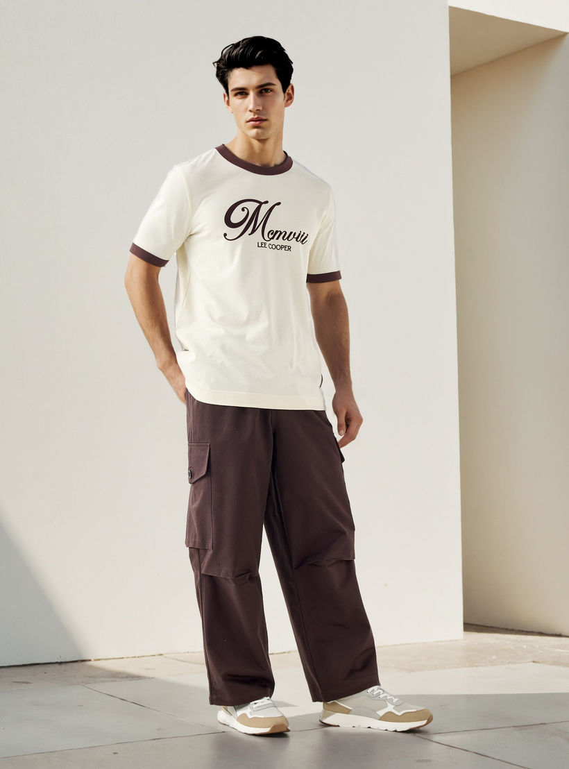 Lee Cooper Straight Fit Pants with Button Closure and Pockets-men-clothing-bottoms-joggers-image-2