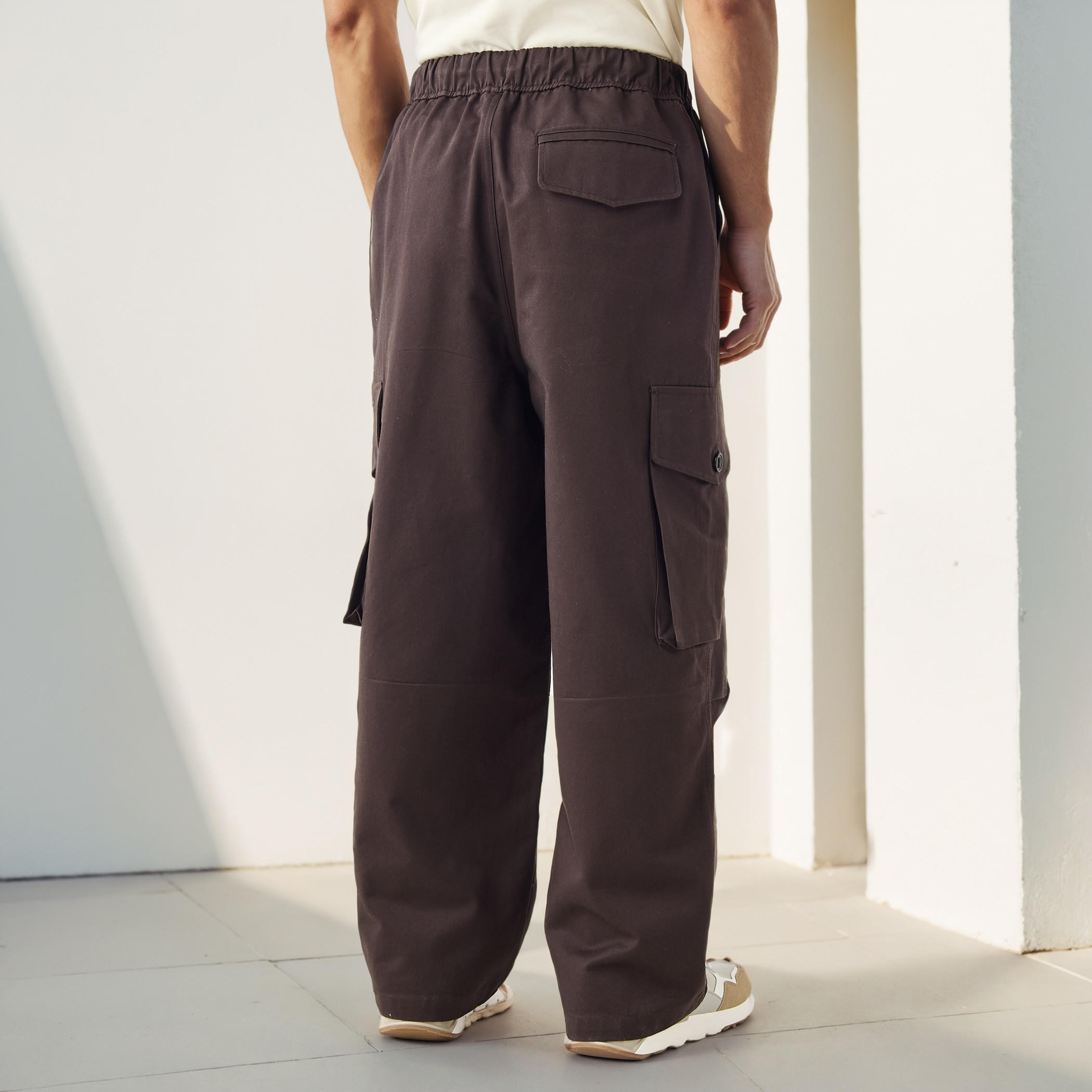 Lee Cooper Straight Fit Pants with Button Closure and Pockets-men-clothing-bottoms-joggers-image-3