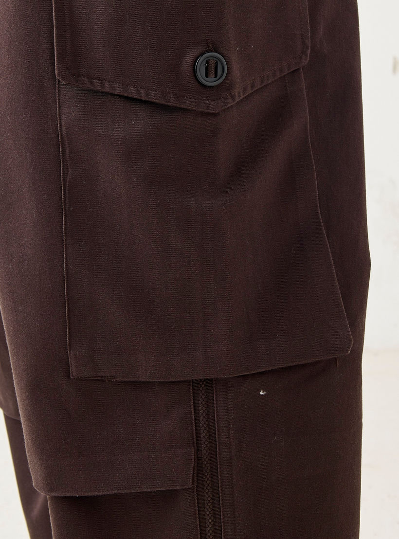 Lee Cooper Straight Fit Pants with Button Closure and Pockets-men-clothing-bottoms-joggers-image-5