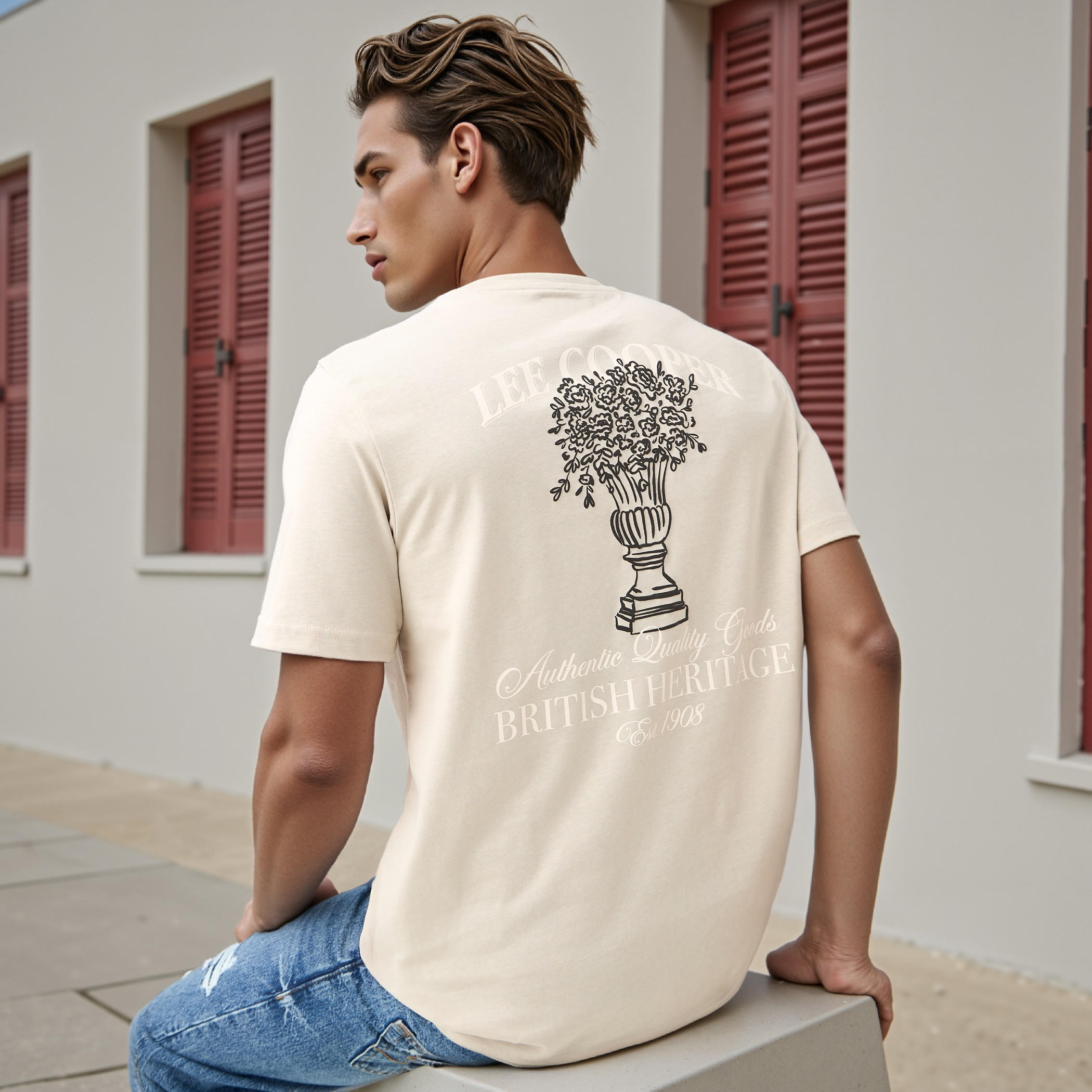 Lee Cooper Typographic Print Crew Neck T-shirt-men-clothing-tshirtsandpolos-tshirts-image-1