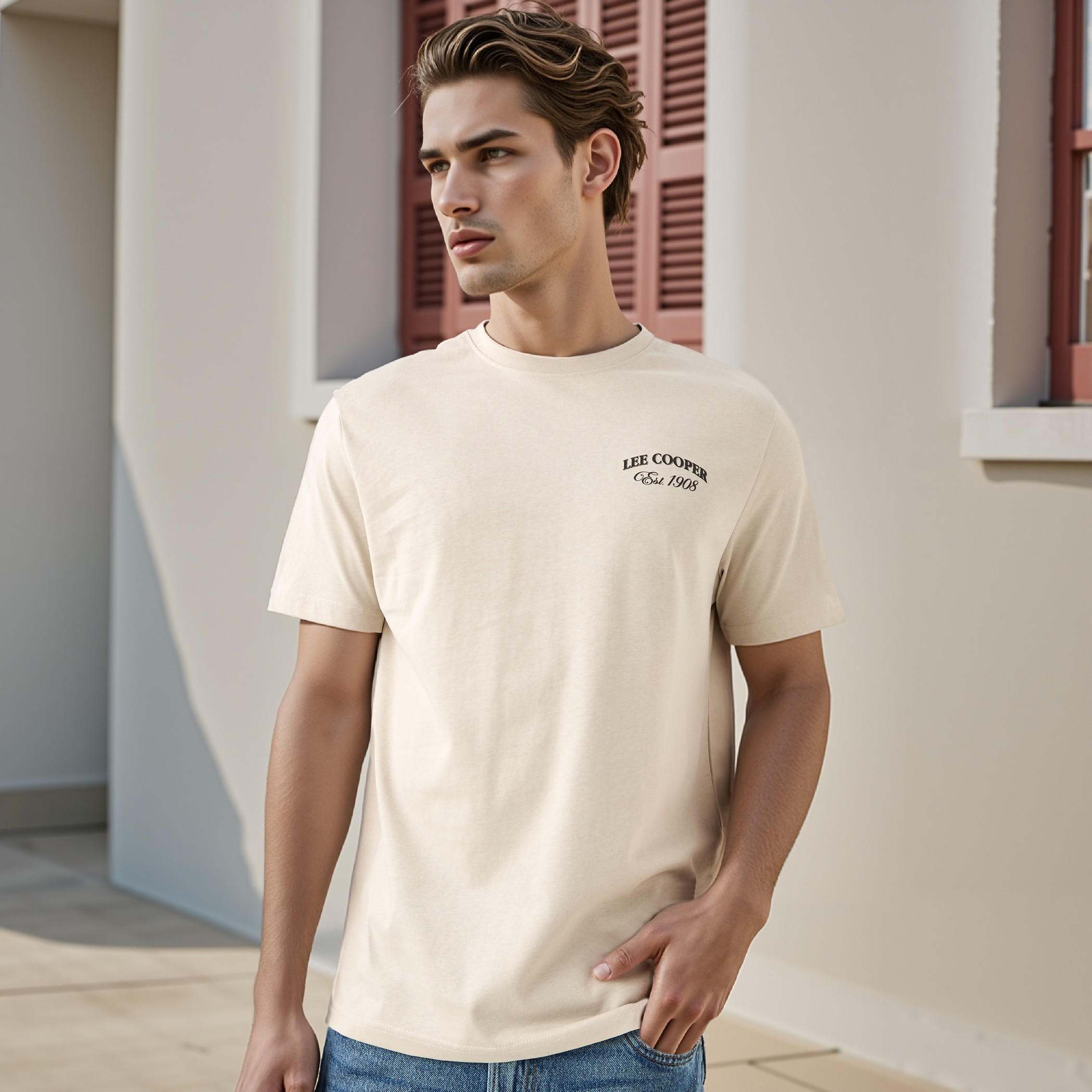 Lee Cooper Typographic Print Crew Neck T-shirt-men-clothing-tshirtsandpolos-tshirts-image-3