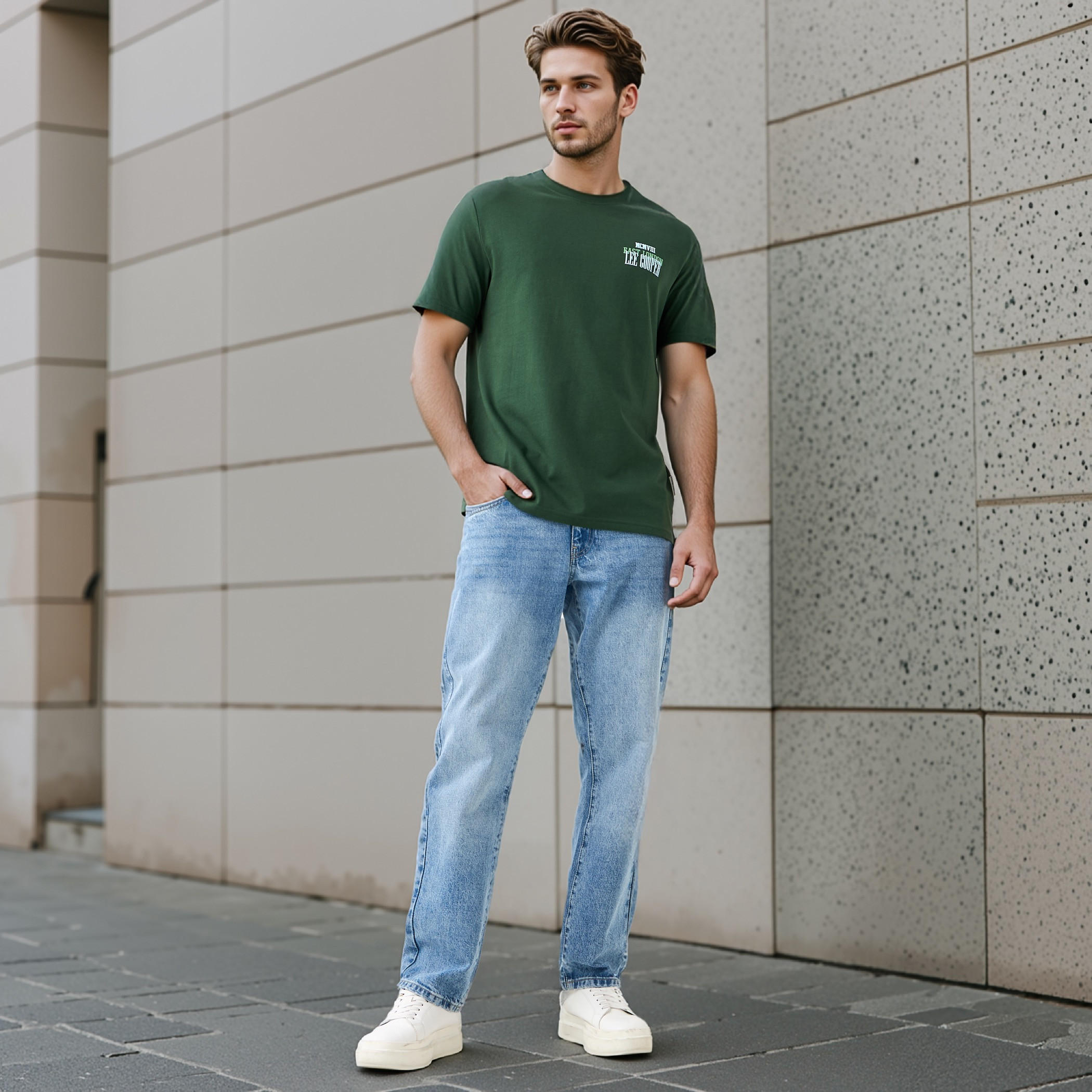 Lee Cooper Typographic Print Crew Neck T-shirt-men-clothing-tshirtsandpolos-tshirts-image-2