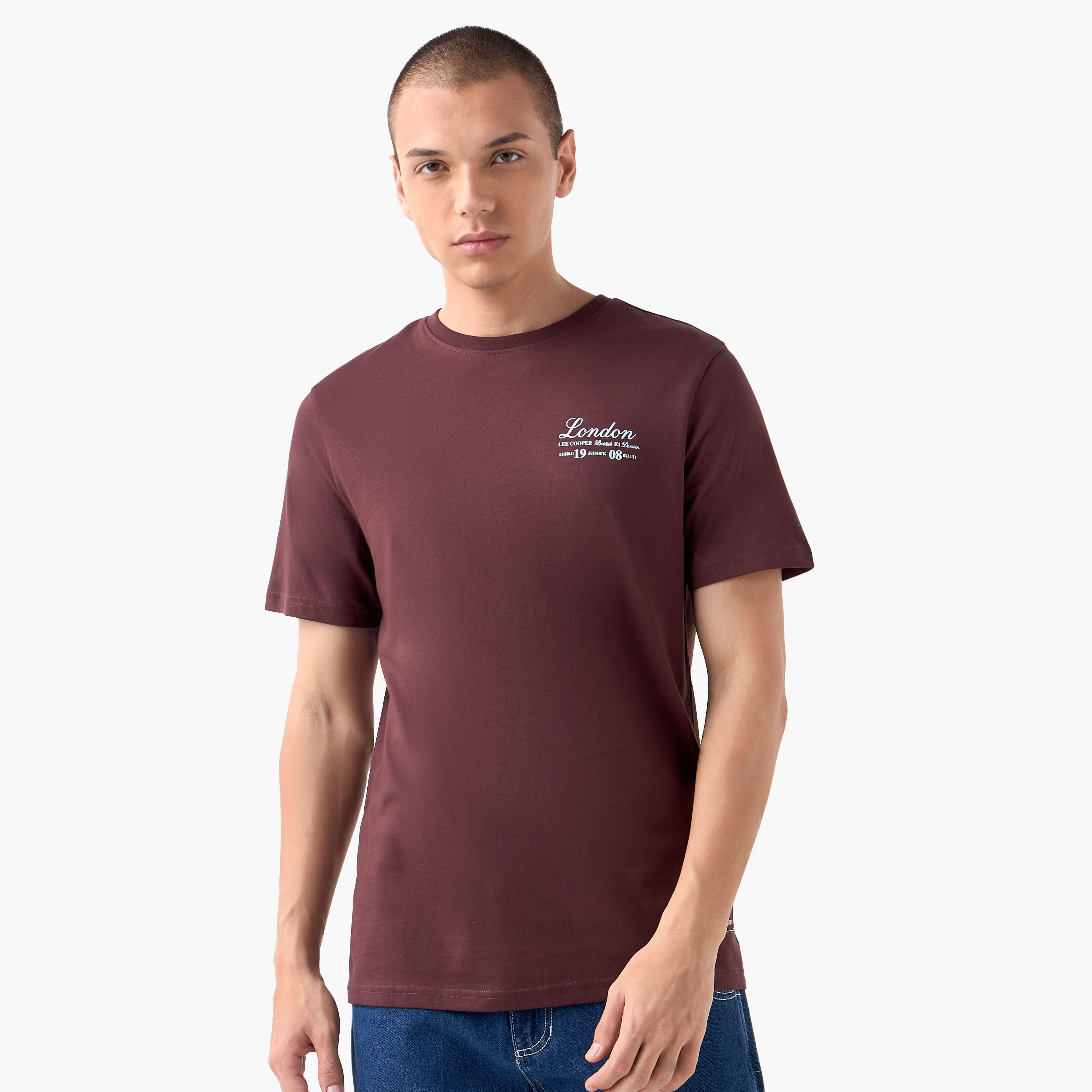 Lee Cooper Typographic Print Crew Neck T-shirt-men-clothing-tshirtsandpolos-tshirts-image-3