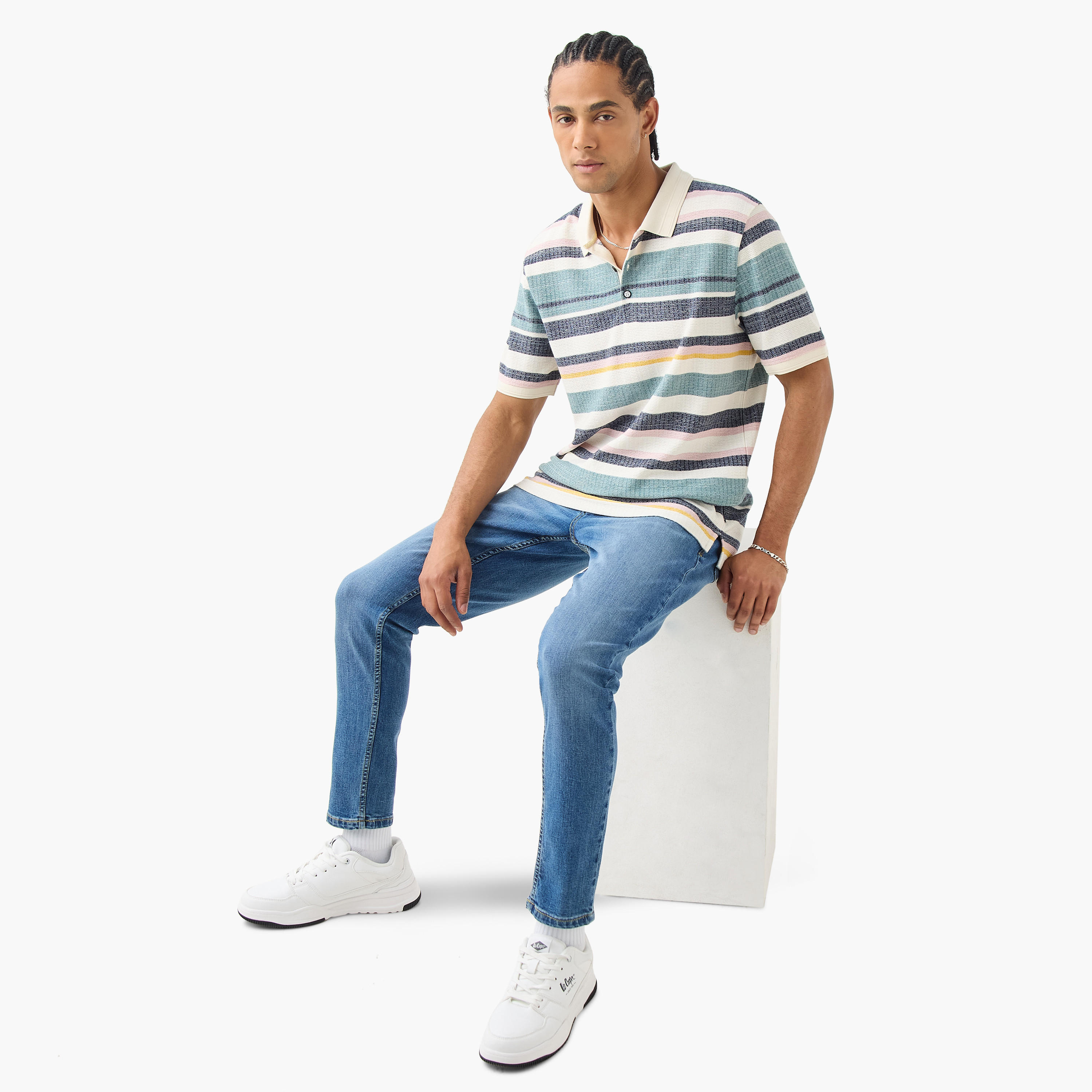 Lee Cooper Jacquard Polo T-shirt-men-clothing-tshirtsandpolos-polos-image-2