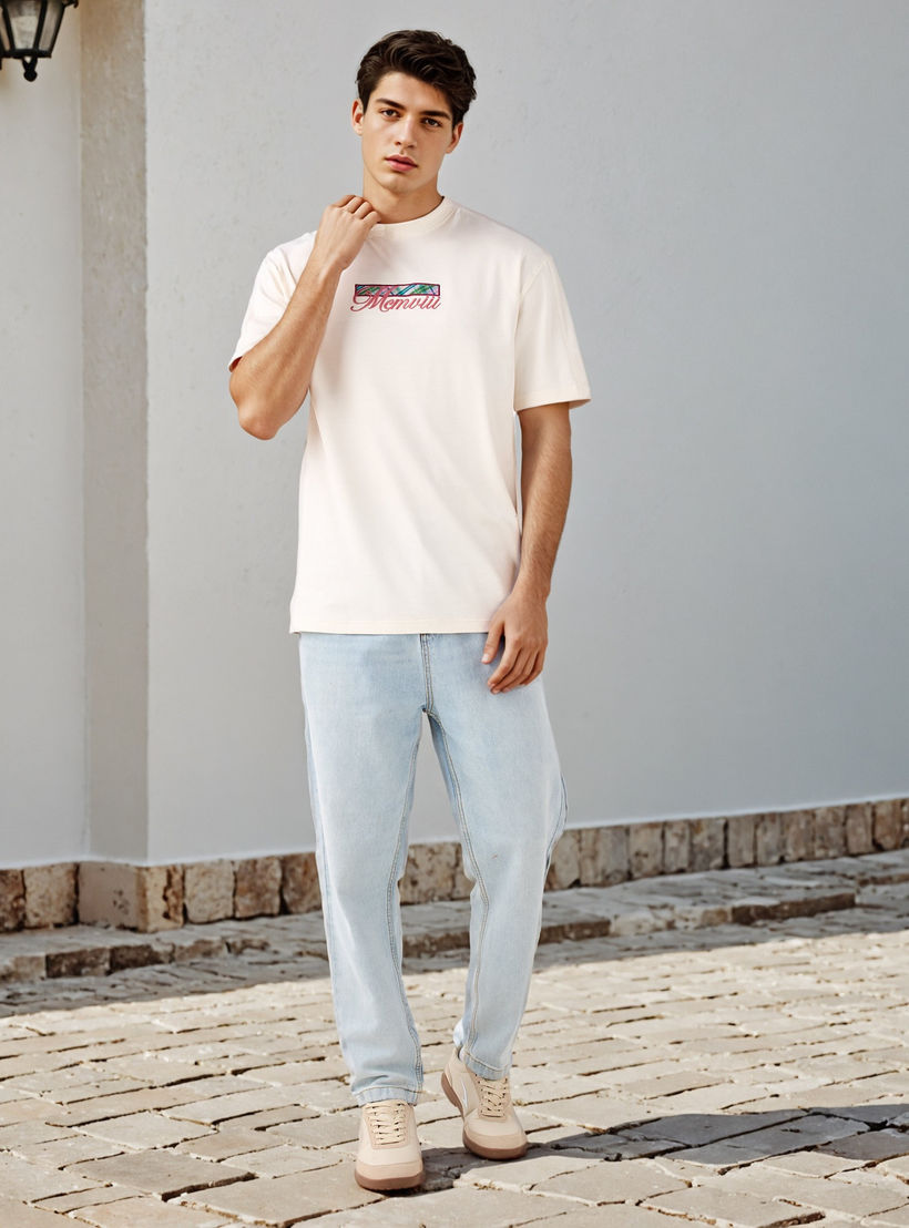 Lee Cooper Applique Detail Crew Neck T-shirt-men-clothing-tshirtsandpolos-tshirts-image-2