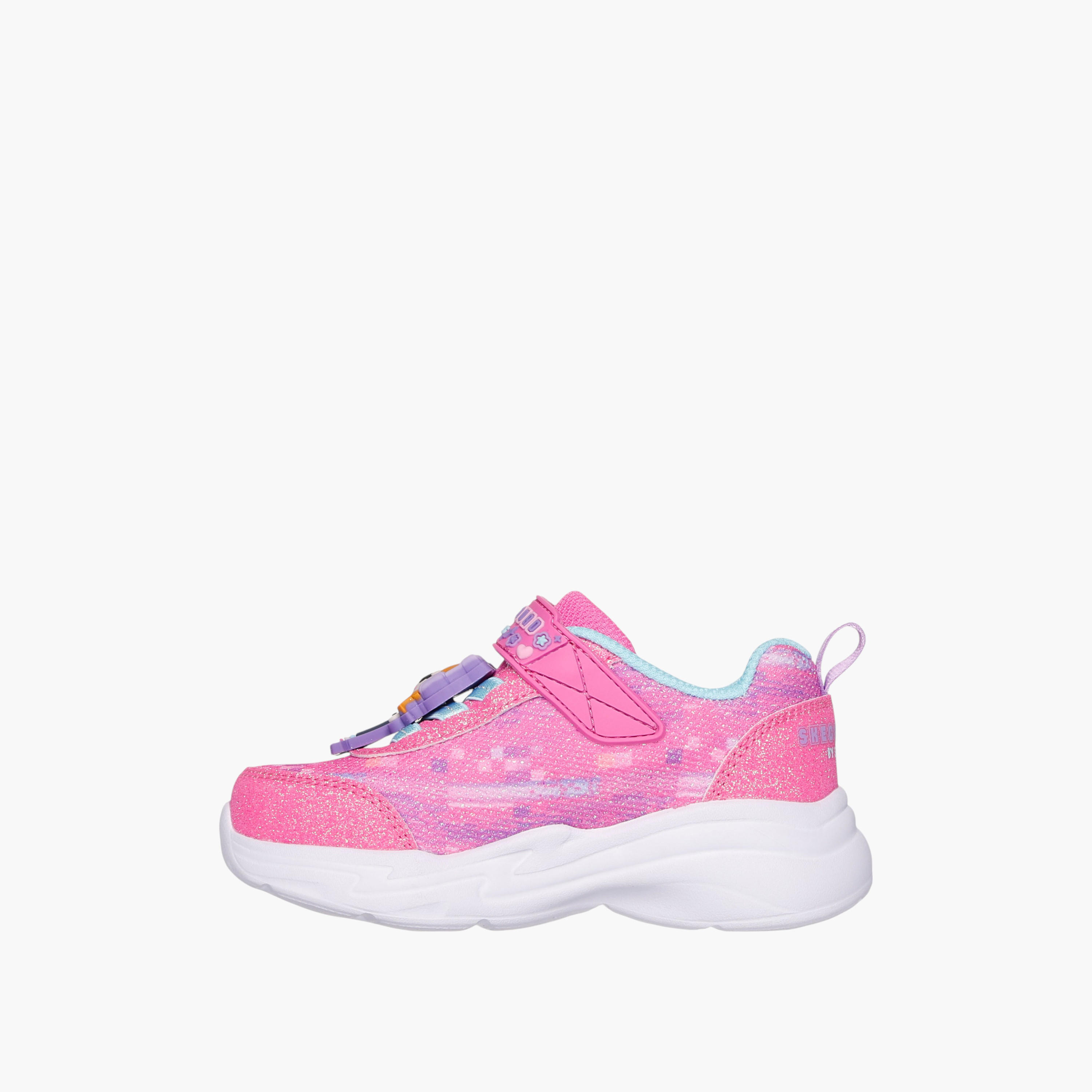 Skechers Girls' SNUGGLE SNEAKS Sports Shoes with Hook and Loop Closure - 302214N-PKMT-baby-girls-shoes-closedshoes-image-5