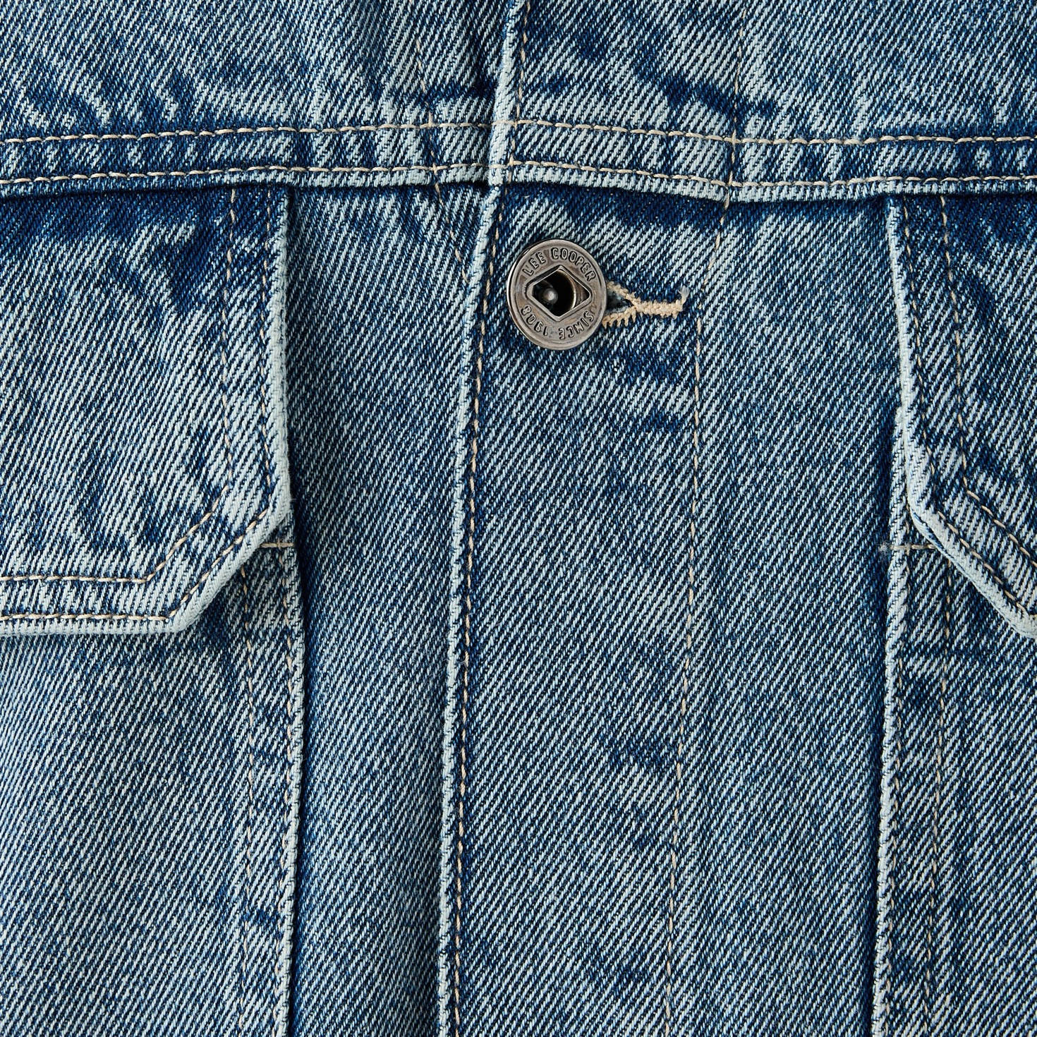 Lee Cooper Regular Fit Denim Jacket with Flap Pockets-men-clothing-jacketsandblazers-jackets-image-5
