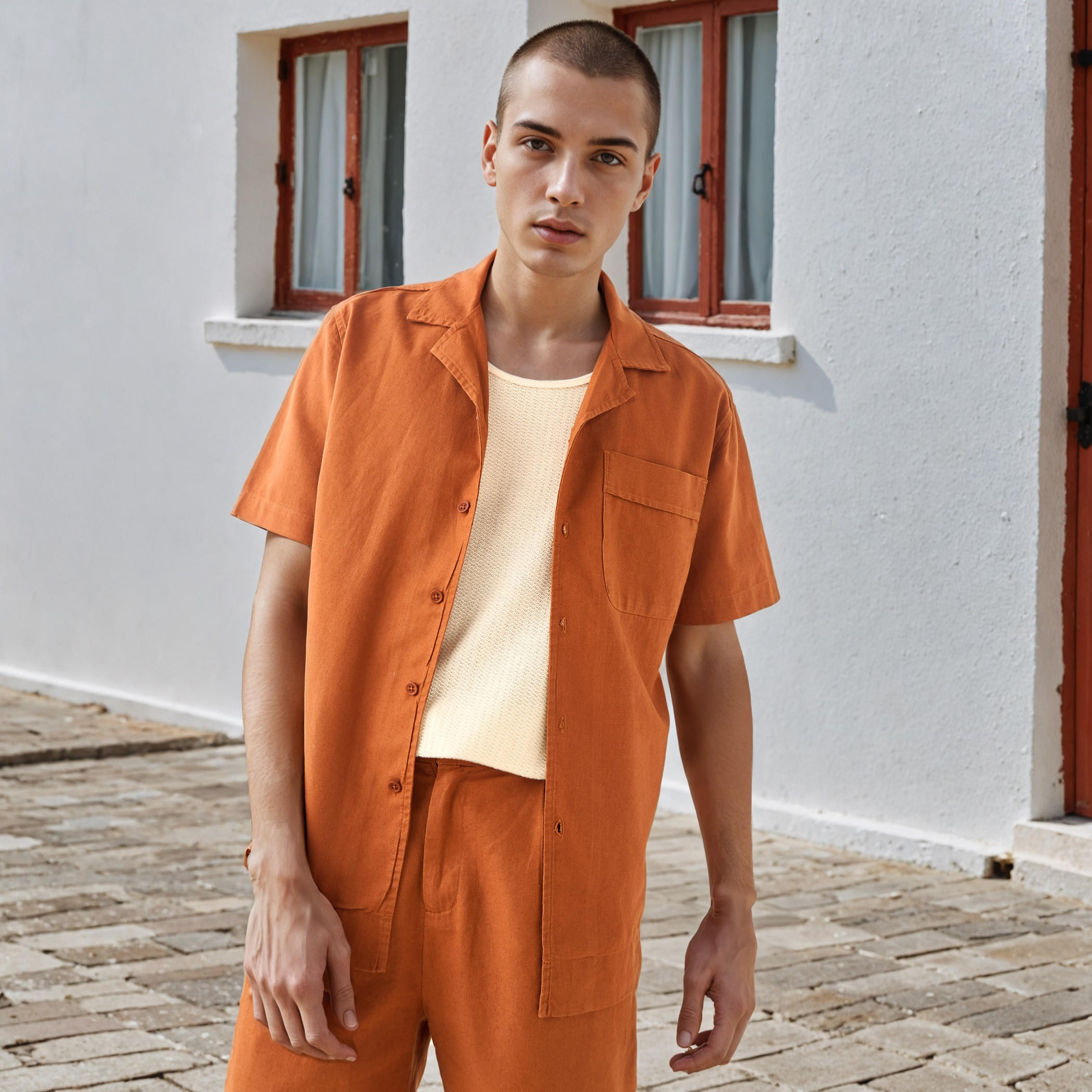 قميص منتجع كتان من لي كوبر-men-clothing-shirts-image-1