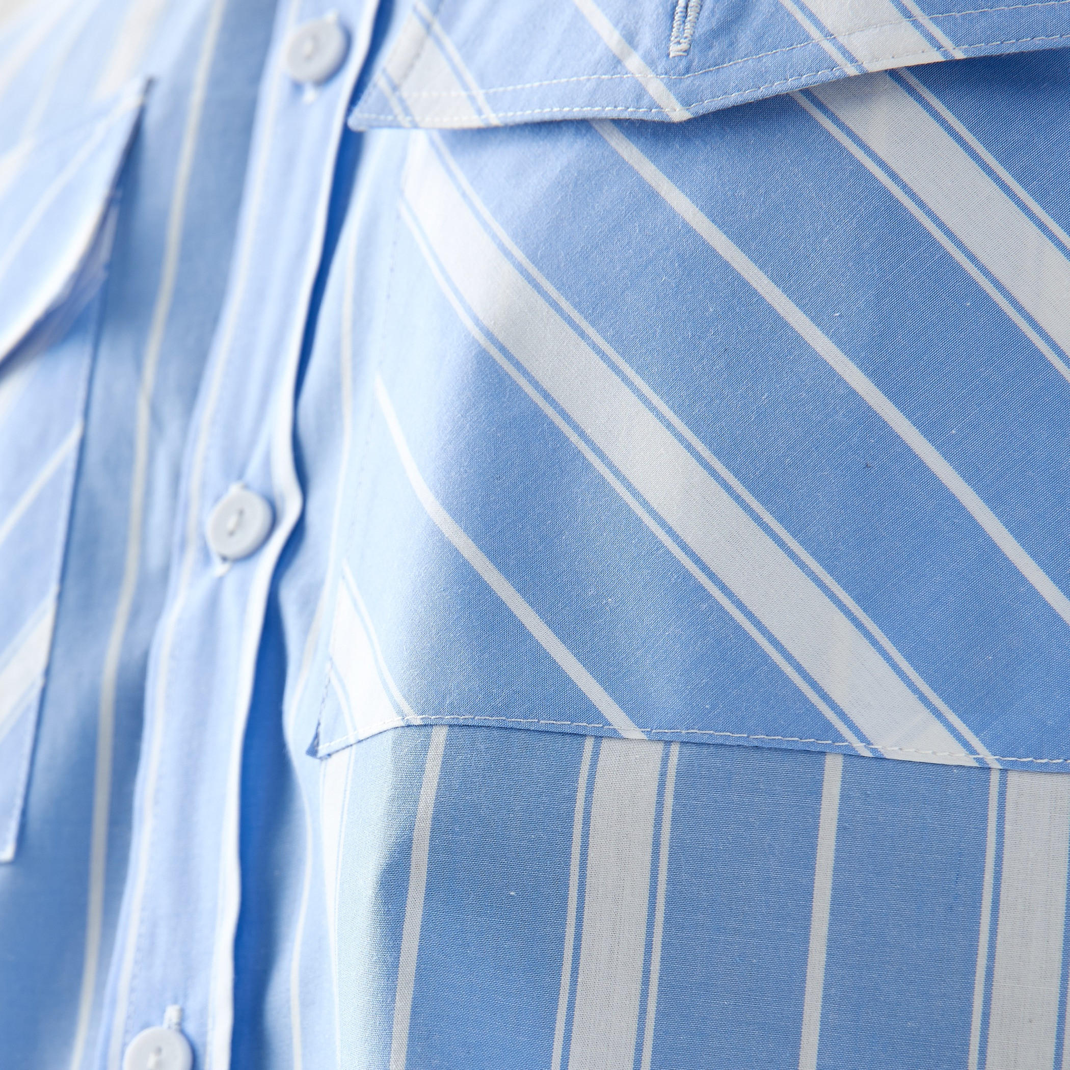 قميص مخطط بجيوب من لي كوبر-men-clothing-shirts-image-1