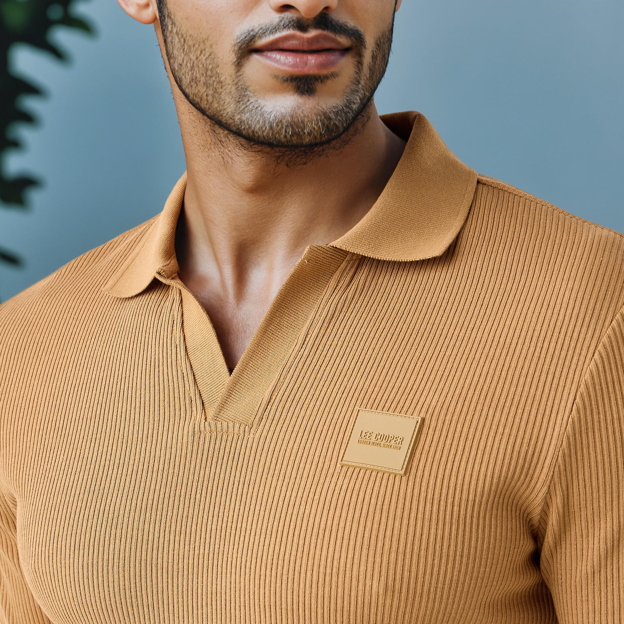 تيشيرت بولو مضلع من لي كوبر-men-clothing-tshirtsandpolos-polos-image-4