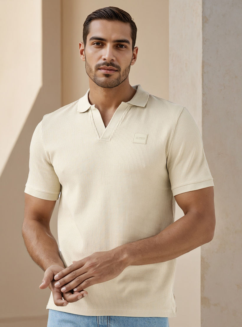 Lee Cooper Ribbed Polo T-shirt-men-clothing-tshirtsandpolos-polos-image-1
