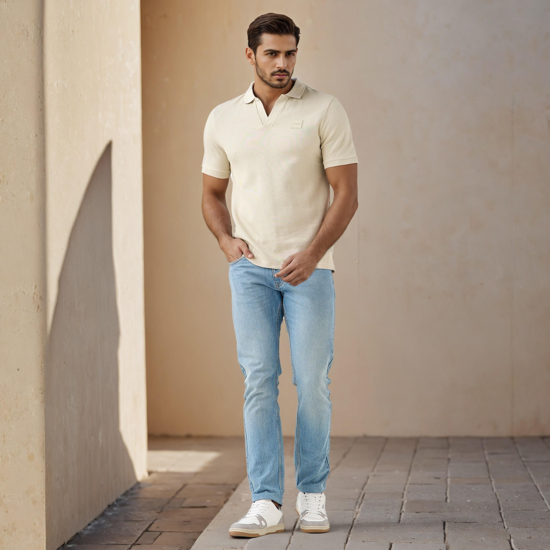 Lee Cooper Ribbed Polo T-shirt-men-clothing-tshirtsandpolos-polos-image-2