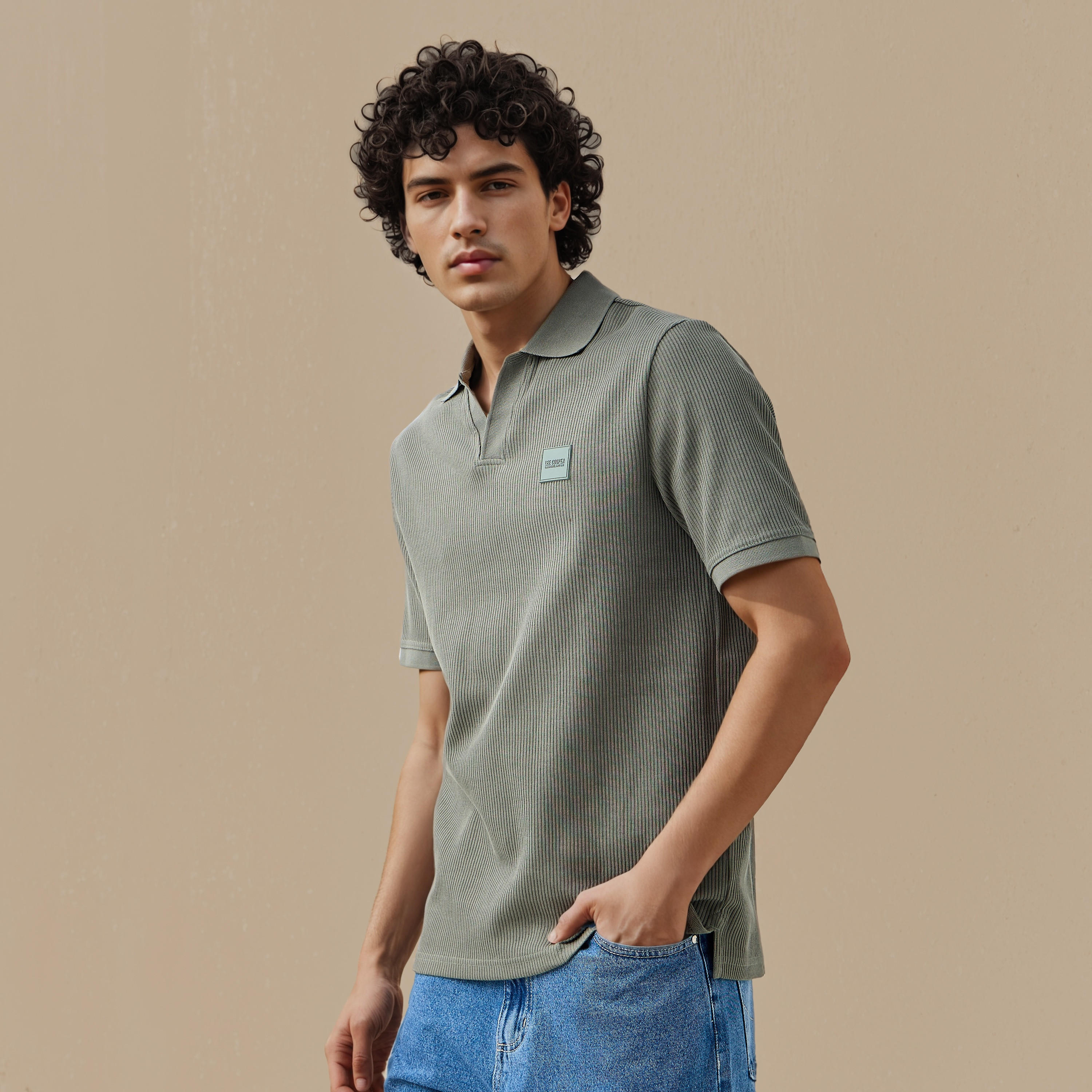 Lee Cooper Ribbed Polo T-shirt-men-clothing-tshirtsandpolos-polos-image-1