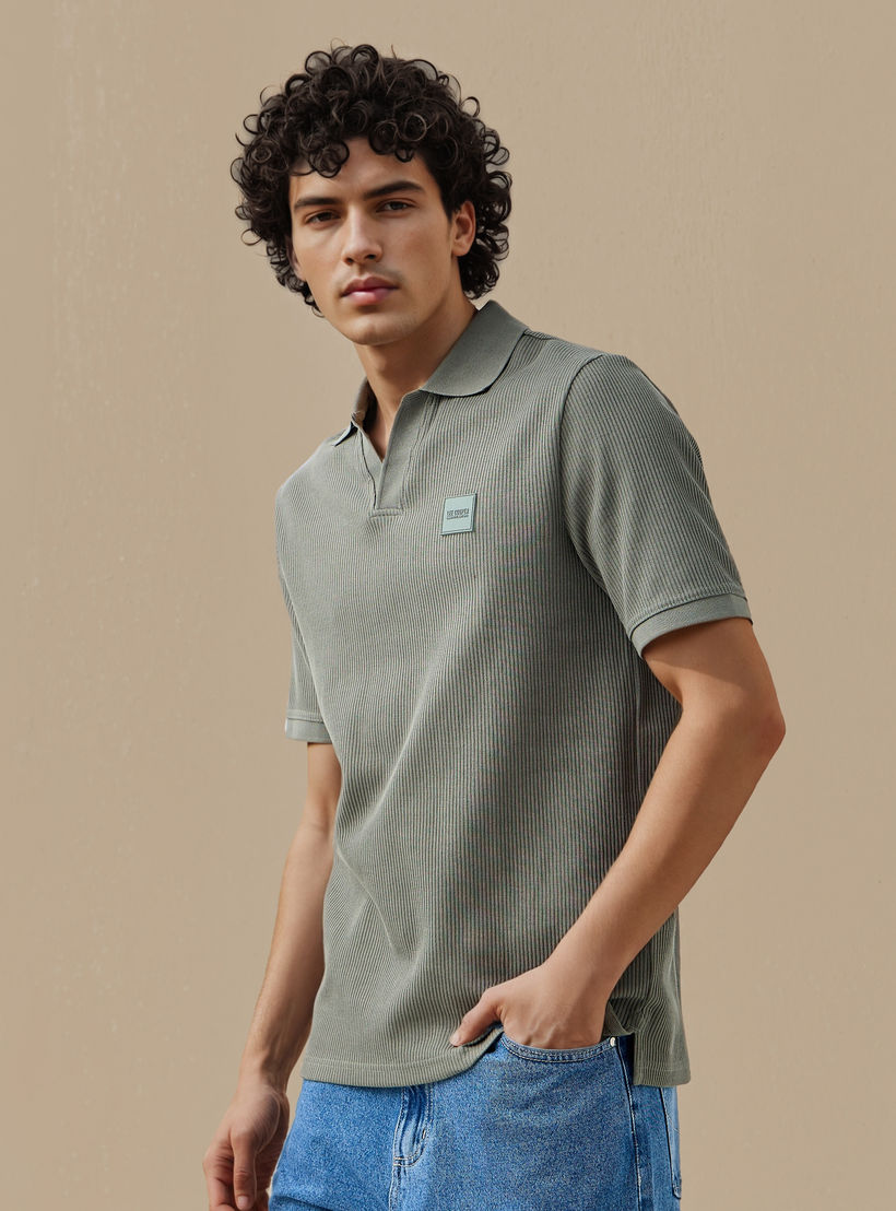 Lee Cooper Ribbed Polo T-shirt-men-clothing-tshirtsandpolos-polos-image-1