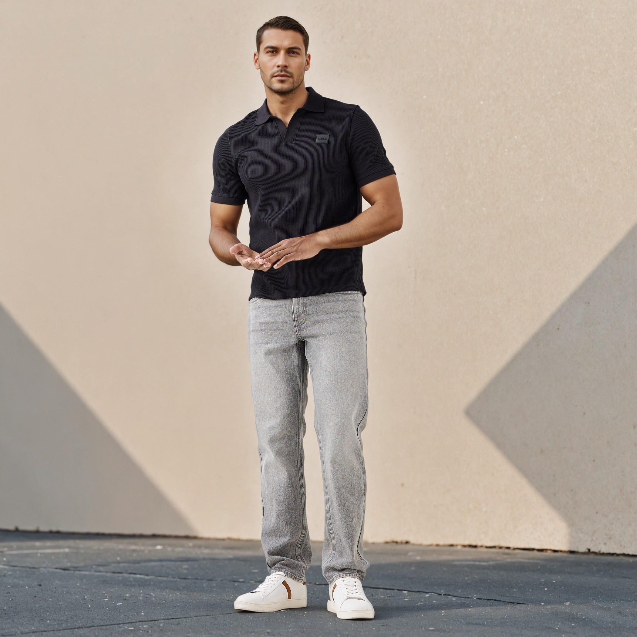 Lee Cooper Ribbed Polo T-shirt-men-clothing-tshirtsandpolos-polos-image-2