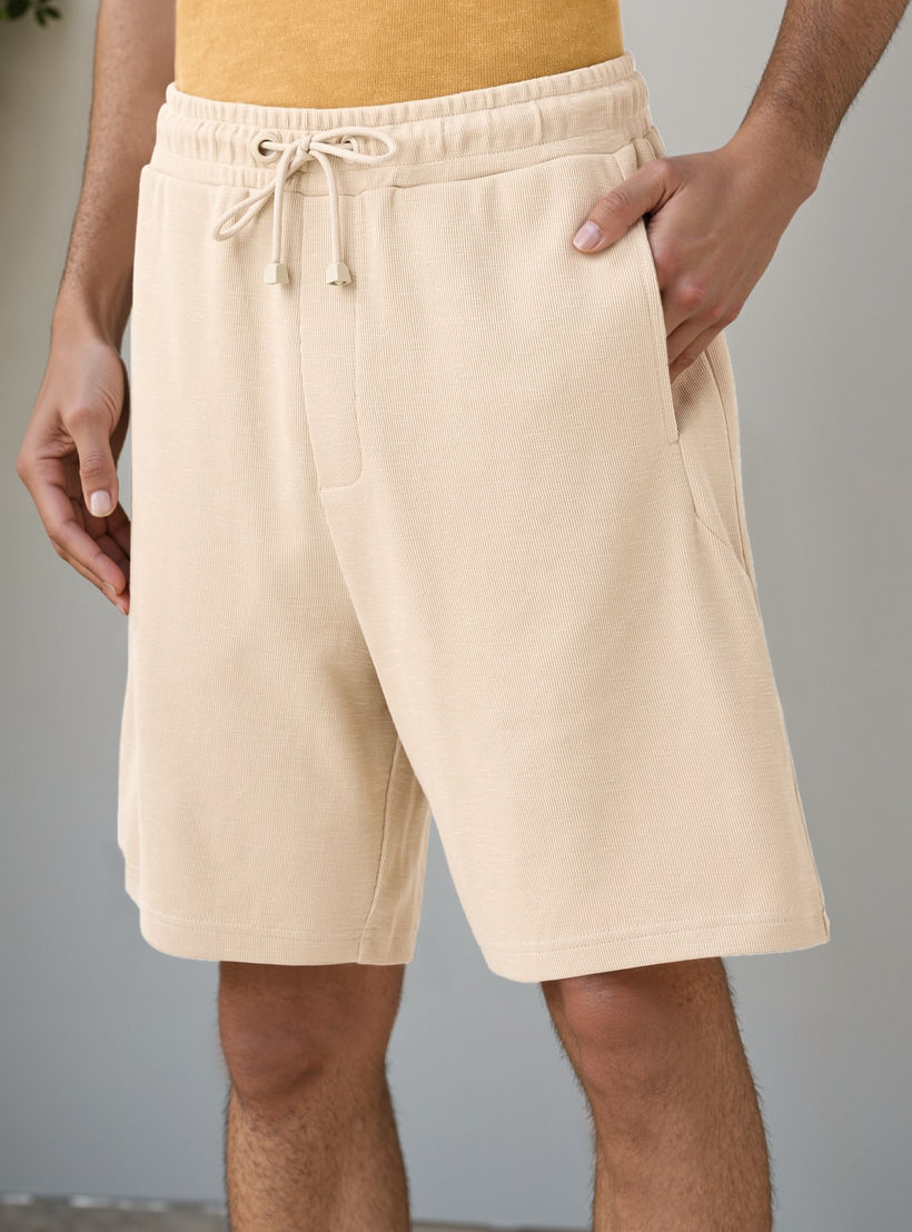 شورت برباط إغلاق وزخارف من لي كوبر-men-clothing-bottoms-shorts-image-4