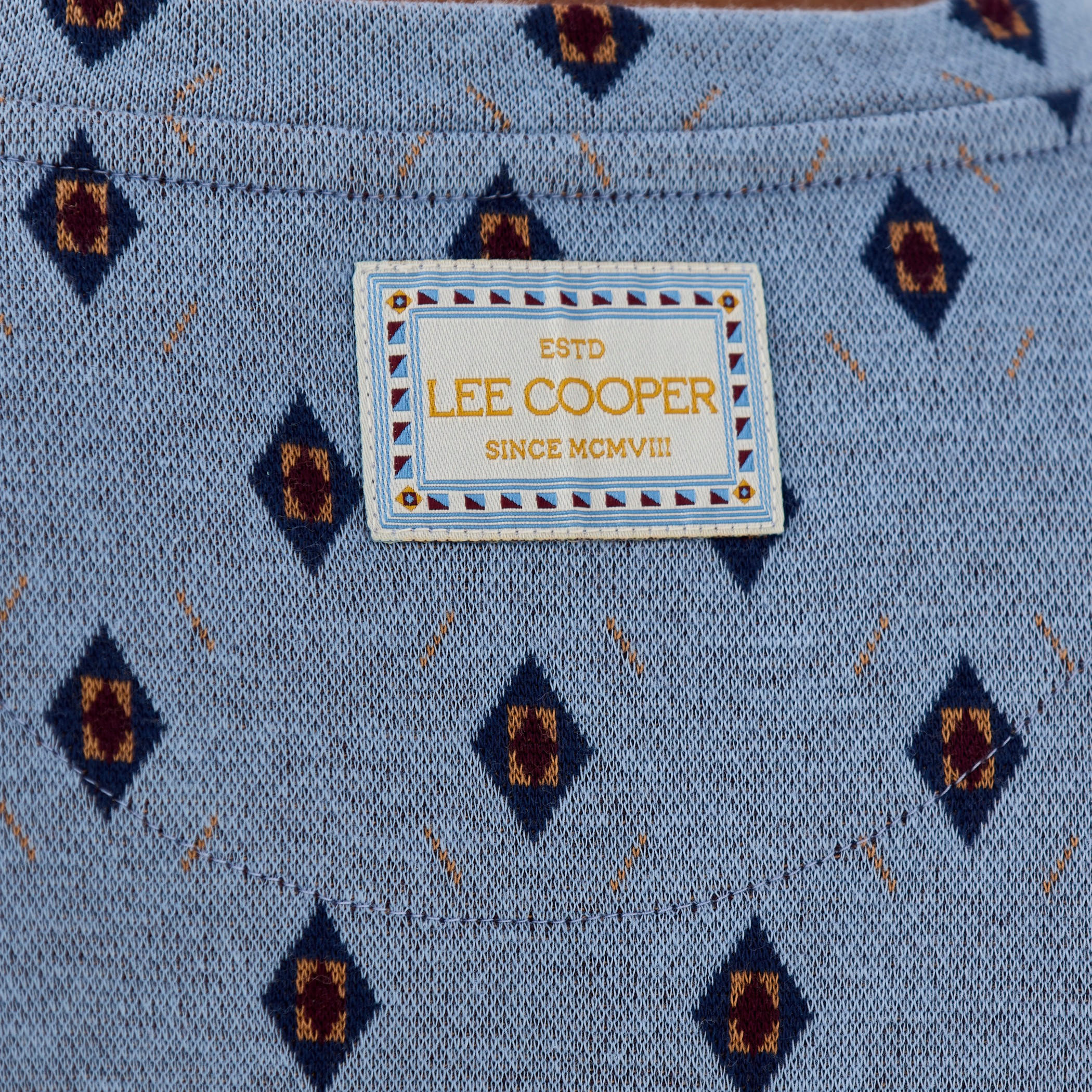 Lee Cooper Jacquard Textured Crew Neck T-shirt-men-clothing-tshirtsandpolos-tshirts-image-5