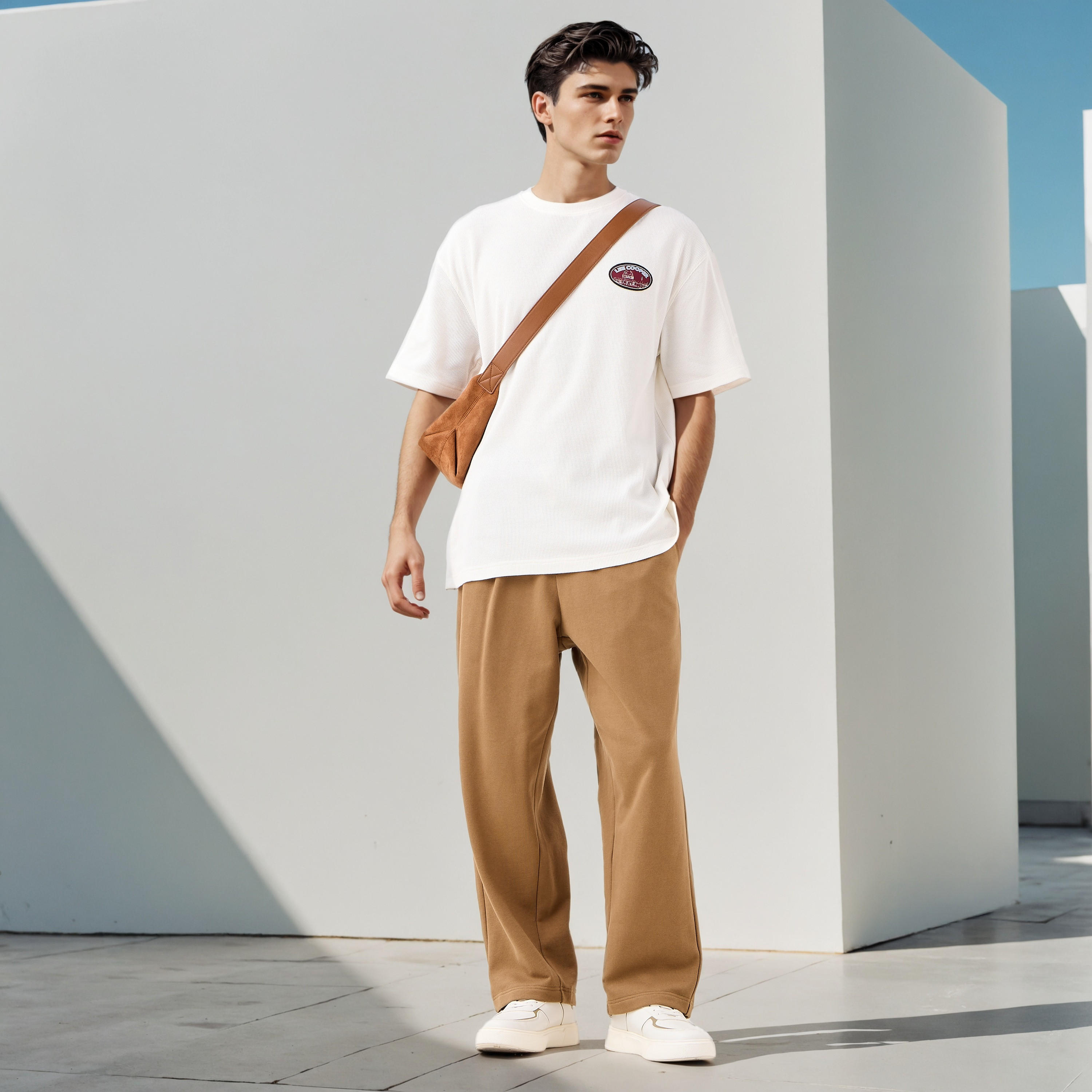 تيشيرت بطبعات وياقة ضيقة من لي كوبر-men-clothing-tshirtsandpolos-tshirts-image-4