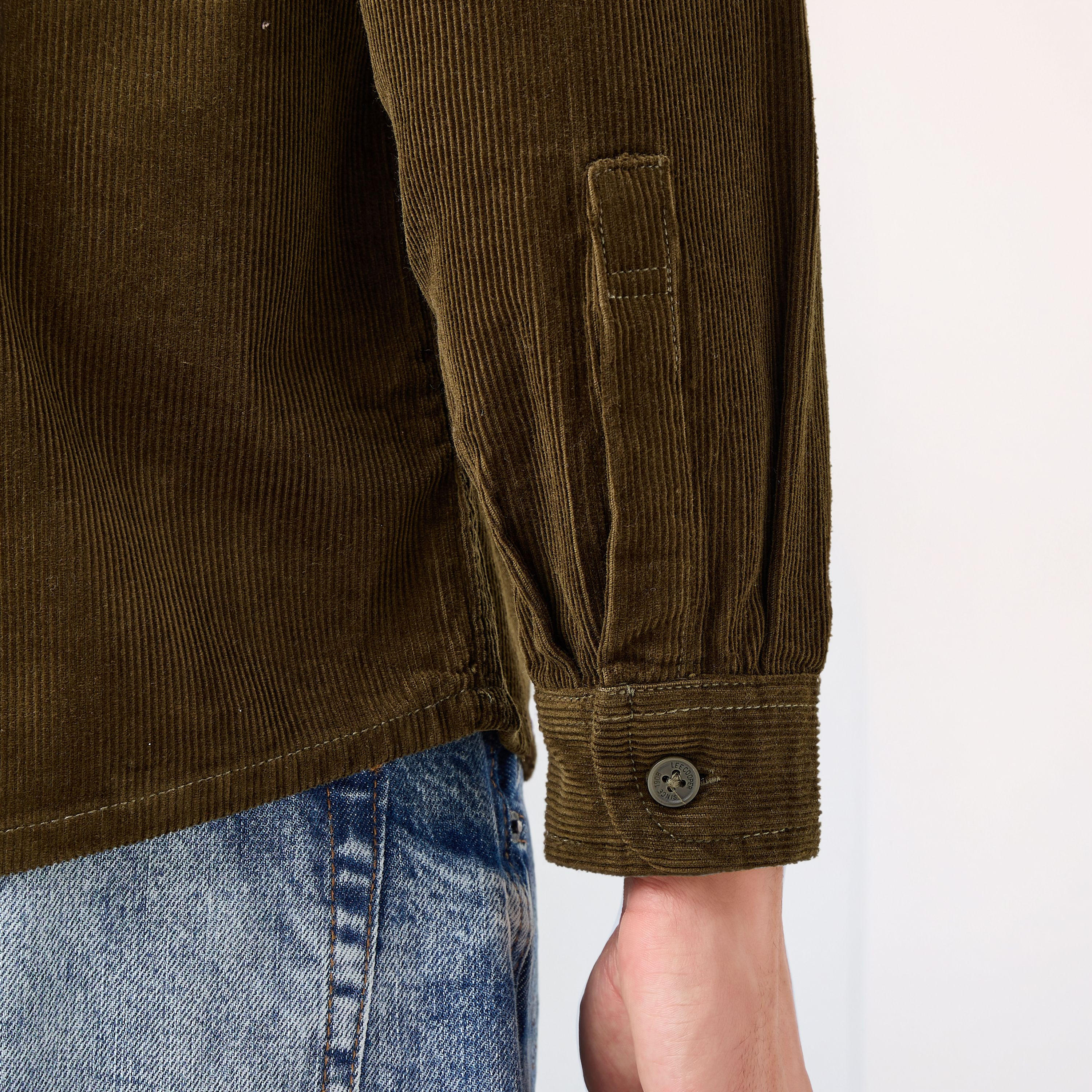 Lee Cooper Men's Relaxed Fit Textured Long Sleeve Shirt-men-clothing-shirts-image-6