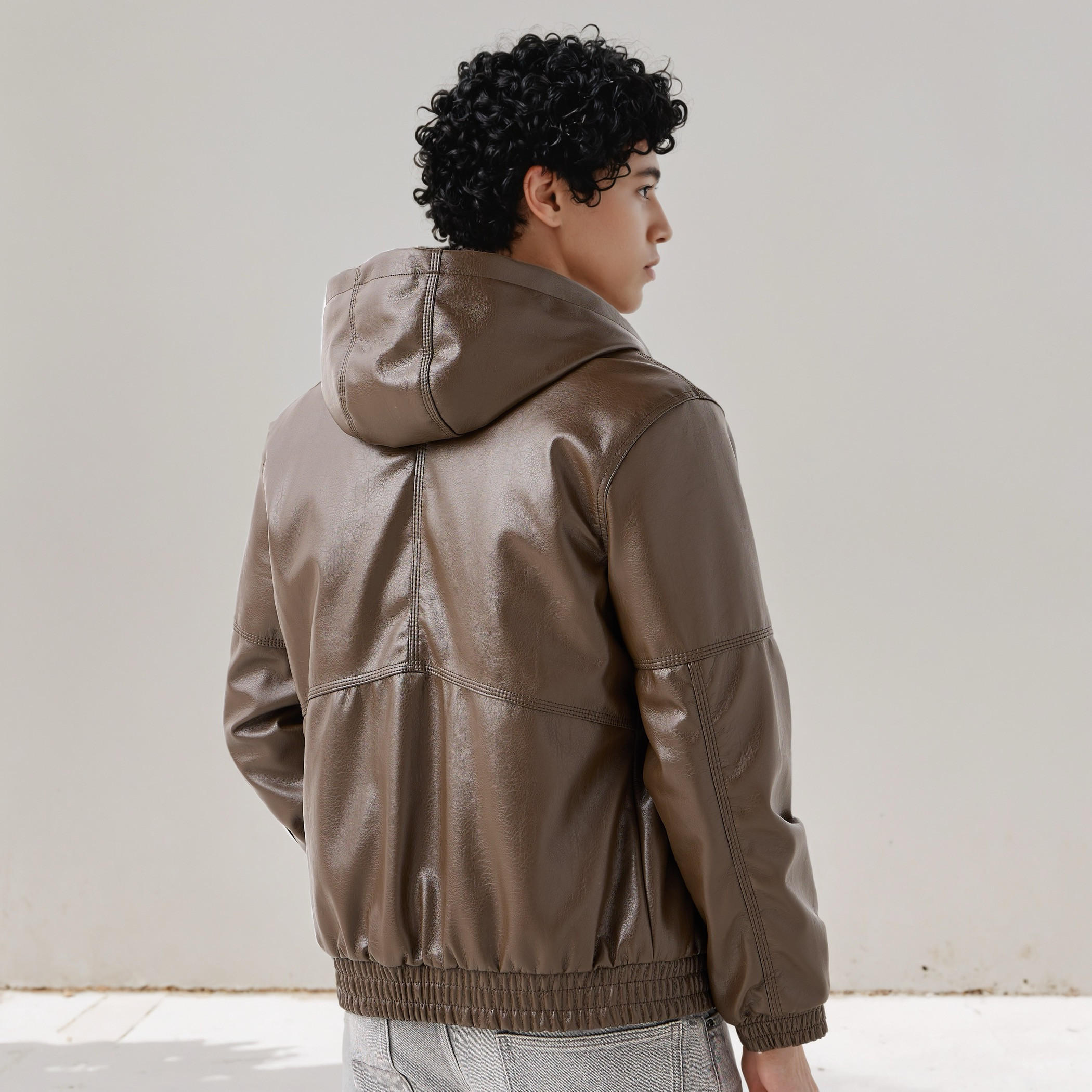 Lee Cooper Men Regular Fit Hooded Bomber Jacket-men-clothing-jacketsandblazers-jackets-image-3