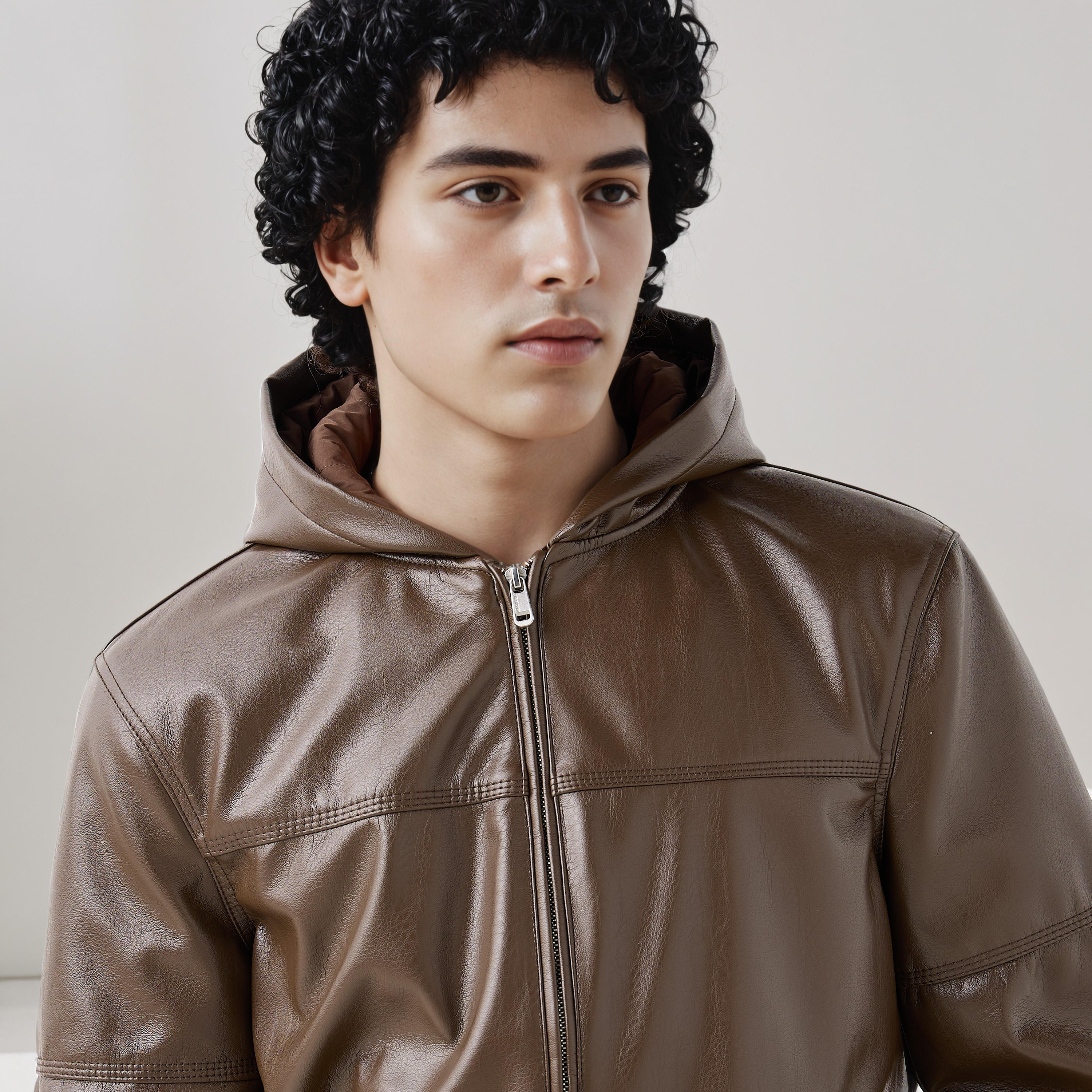Lee Cooper Men Regular Fit Hooded Bomber Jacket-men-clothing-jacketsandblazers-jackets-image-4