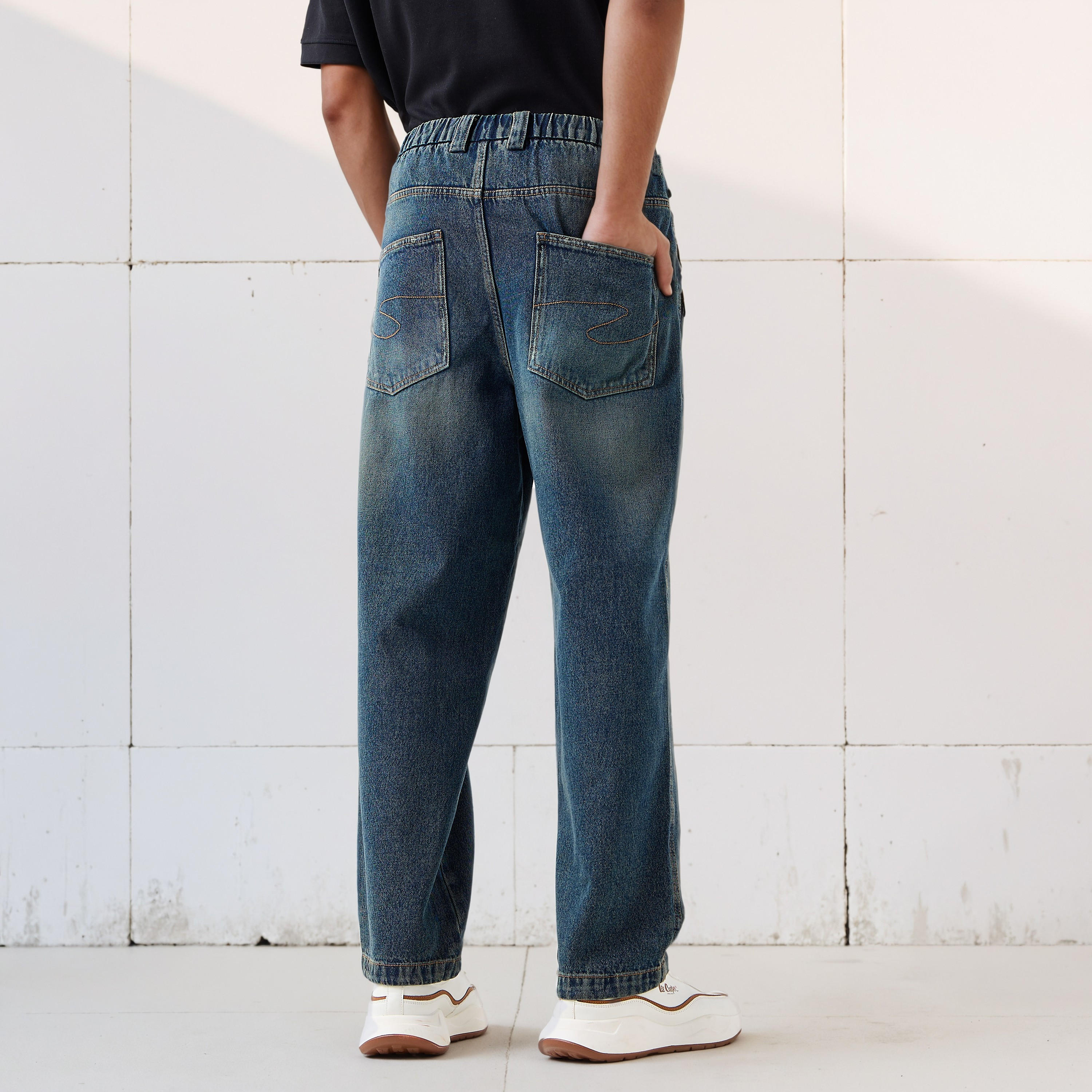 Lee Cooper Men Baggy Fit Mid-Rise Zip Pocket Jeans-men-clothing-bottoms-jeans-image-3