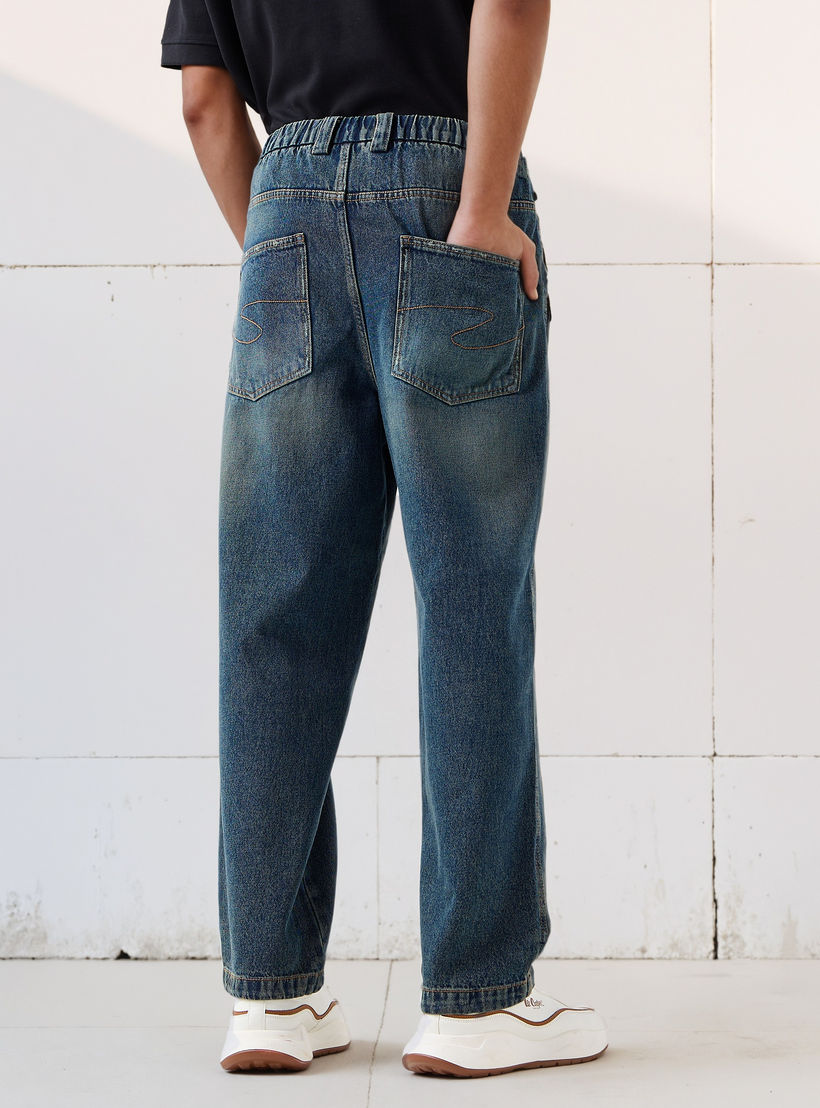Lee Cooper Men Baggy Fit Mid-Rise Zip Pocket Jeans-men-clothing-bottoms-jeans-image-3