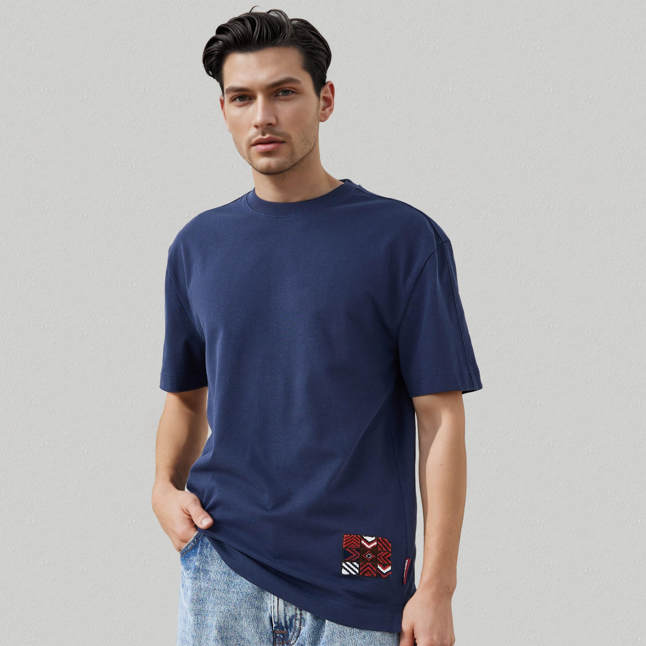 تيشيرت مطرز من لي كوبر-men-clothing-tshirtsandpolos-tshirts-image-5