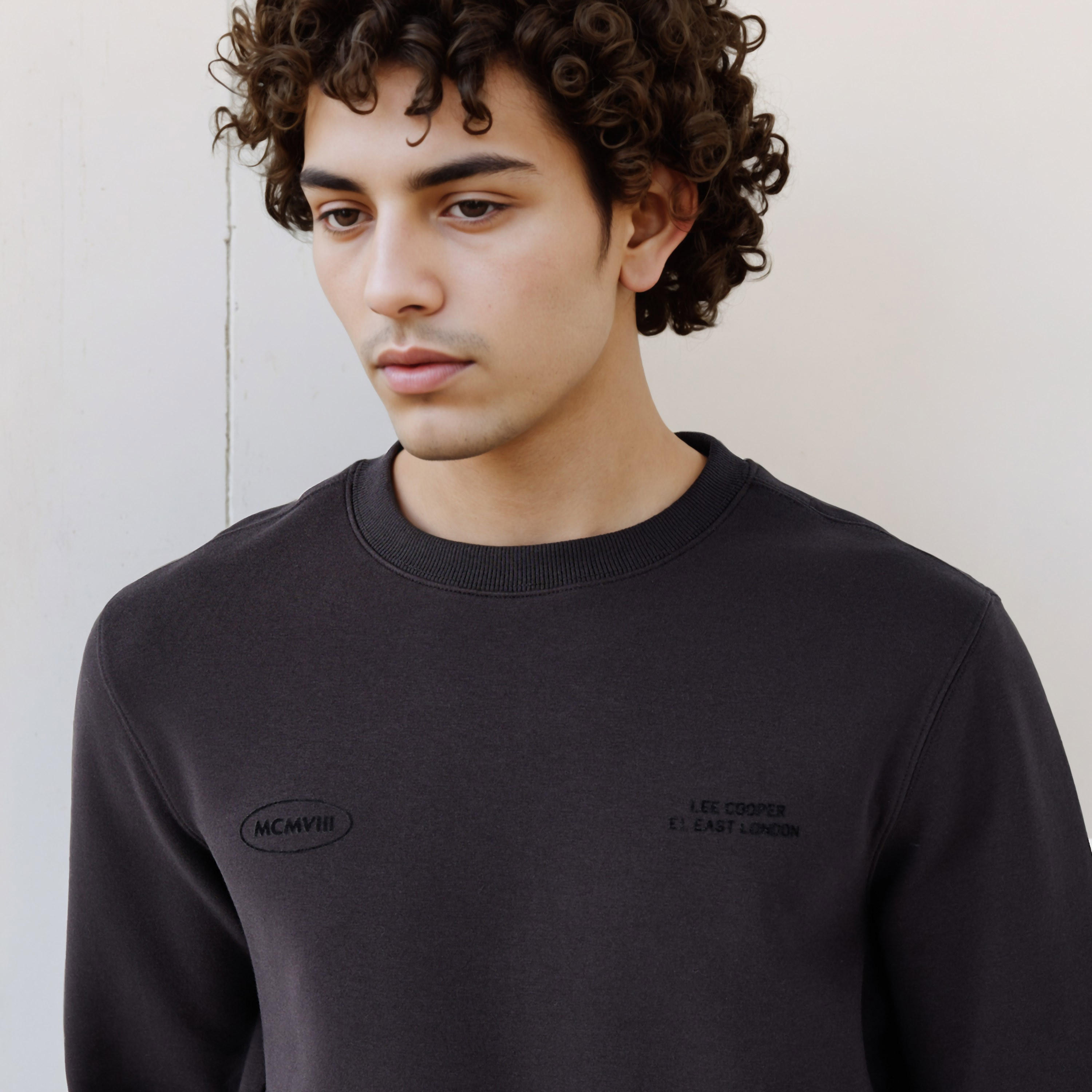 Lee Cooper Men Regular Fit Logo Print Cotton Sweatshirt-men-winterwear-hoodiesandsweatshirts-image-4