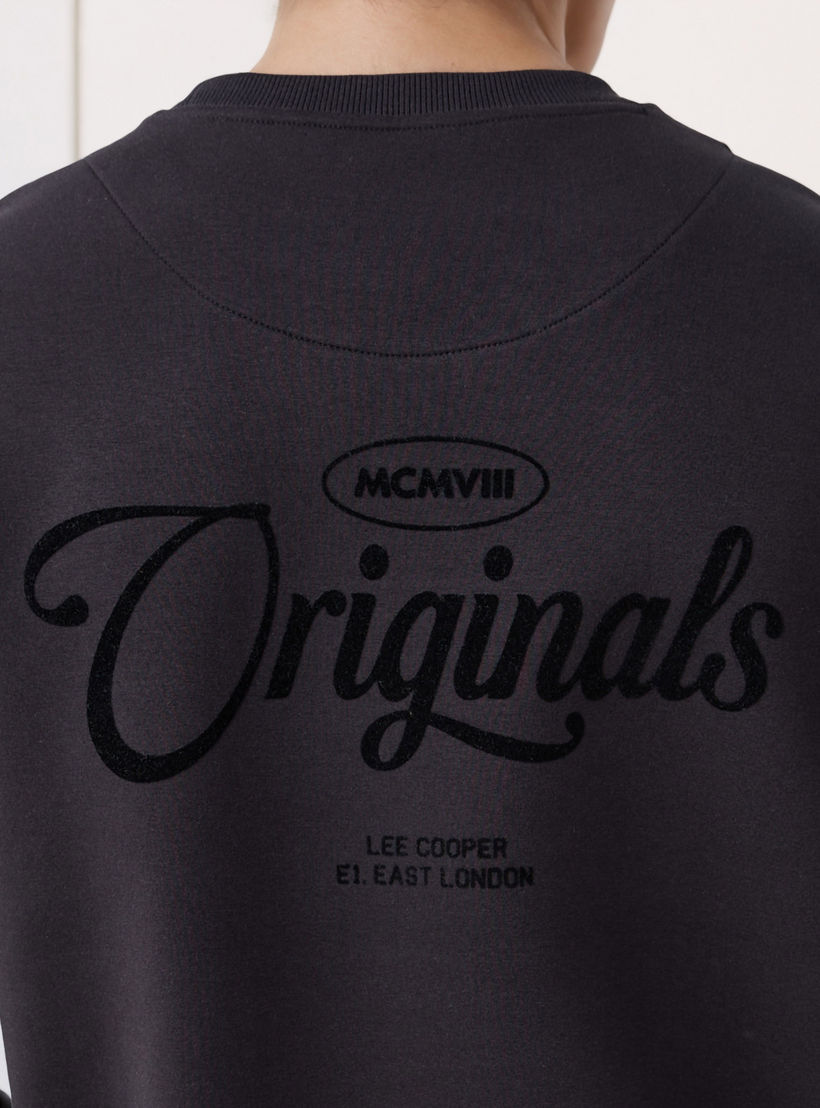 Lee Cooper Men Regular Fit Logo Print Cotton Sweatshirt-men-winterwear-hoodiesandsweatshirts-image-5