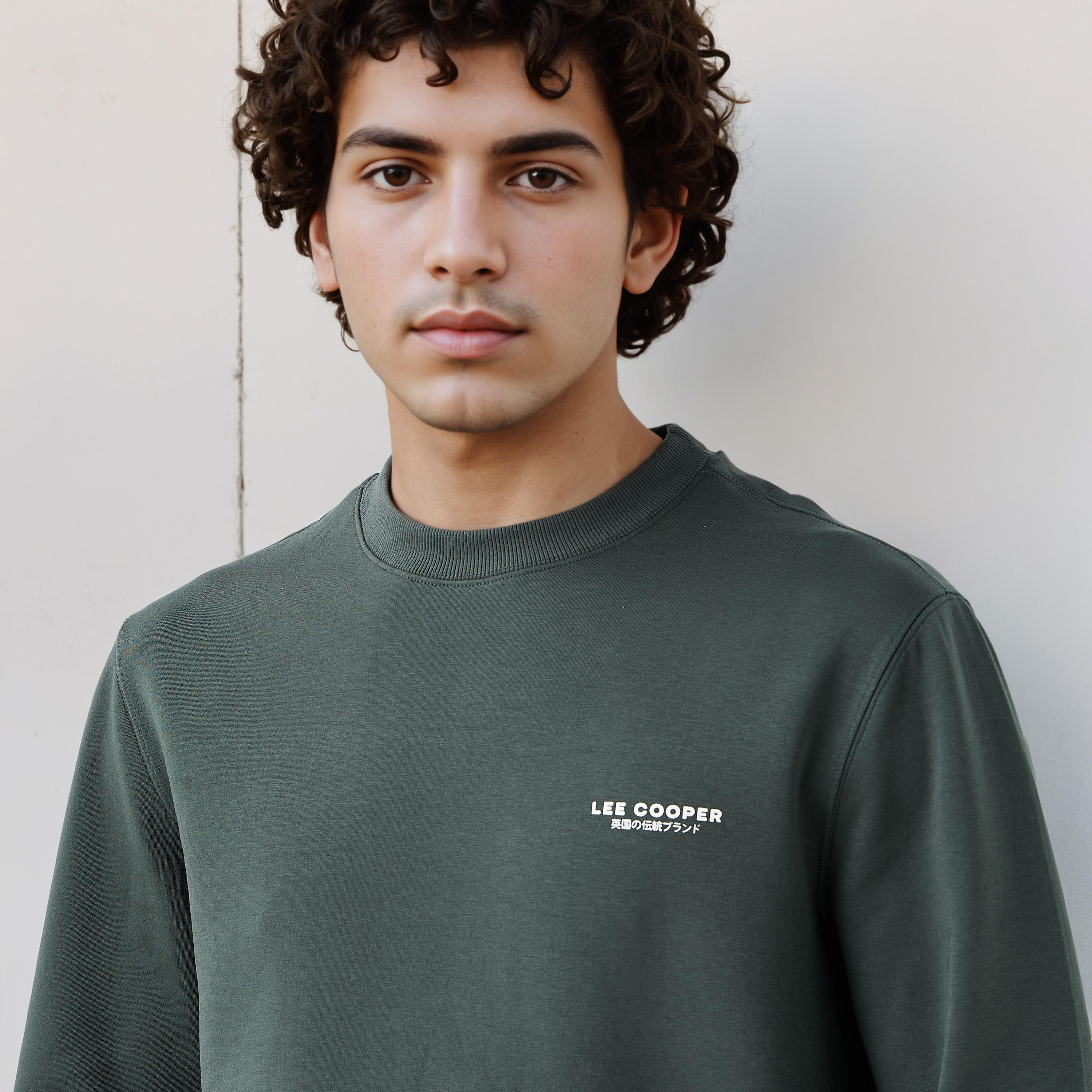 Lee Cooper Men Regular Fit Logo Print Cotton Sweatshirt-men-winterwear-hoodiesandsweatshirts-image-4