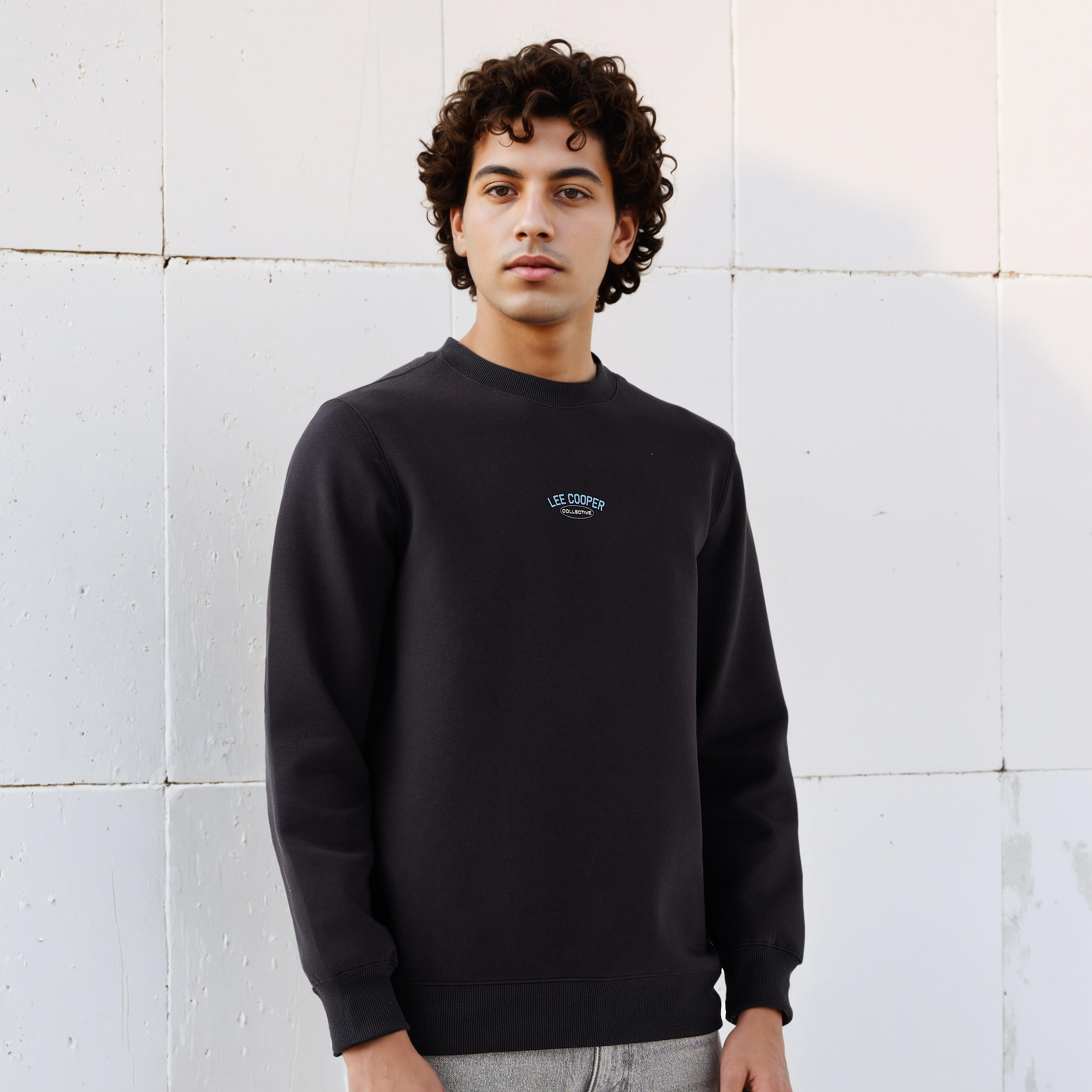 Lee Cooper Men Regular Fit Logo Print Cotton Sweatshirt-men-winterwear-hoodiesandsweatshirts-image-3
