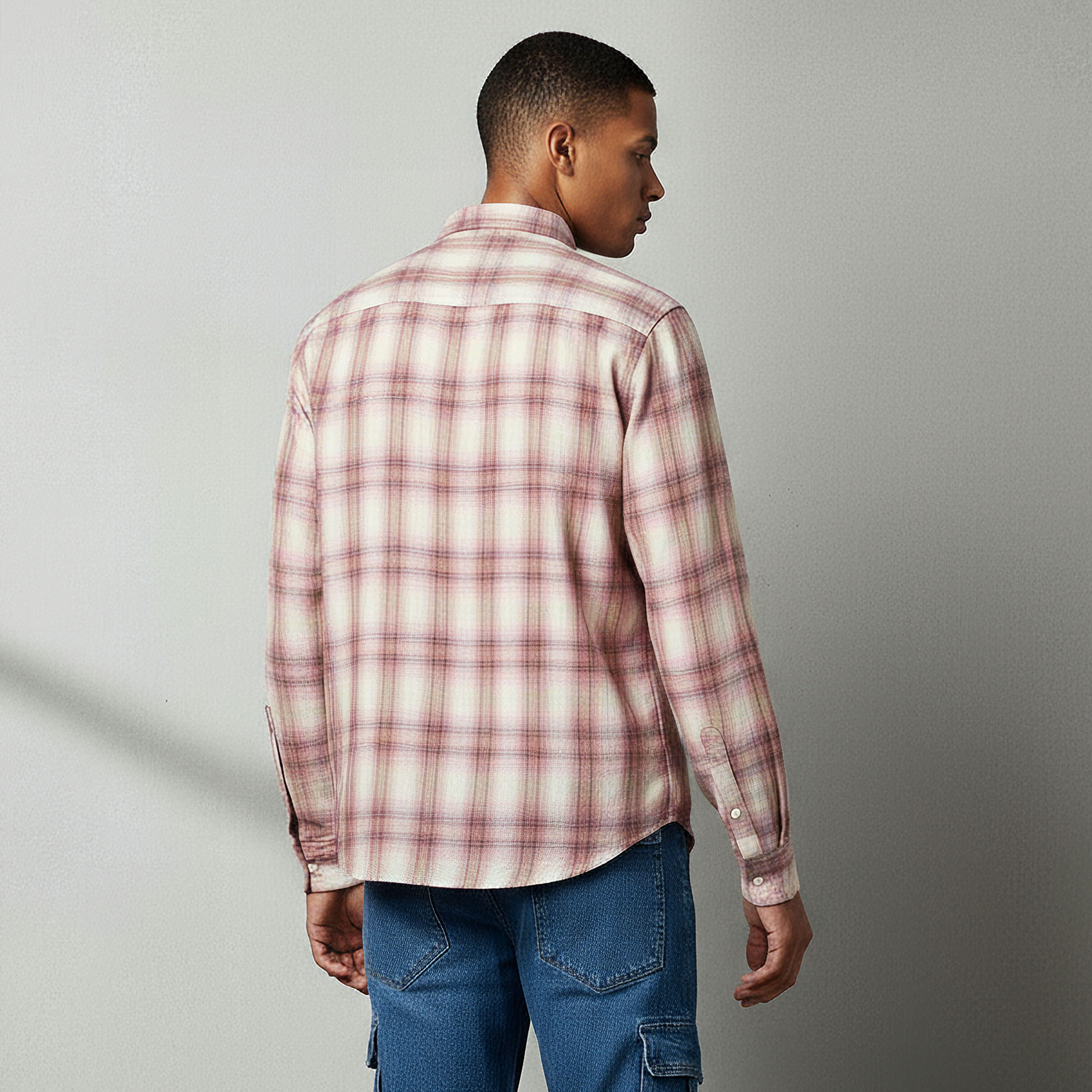 Lee Cooper Men Collared Checked Long Sleeves Shirt-PROMO_SP_KW_2FOR12_110625-image-3