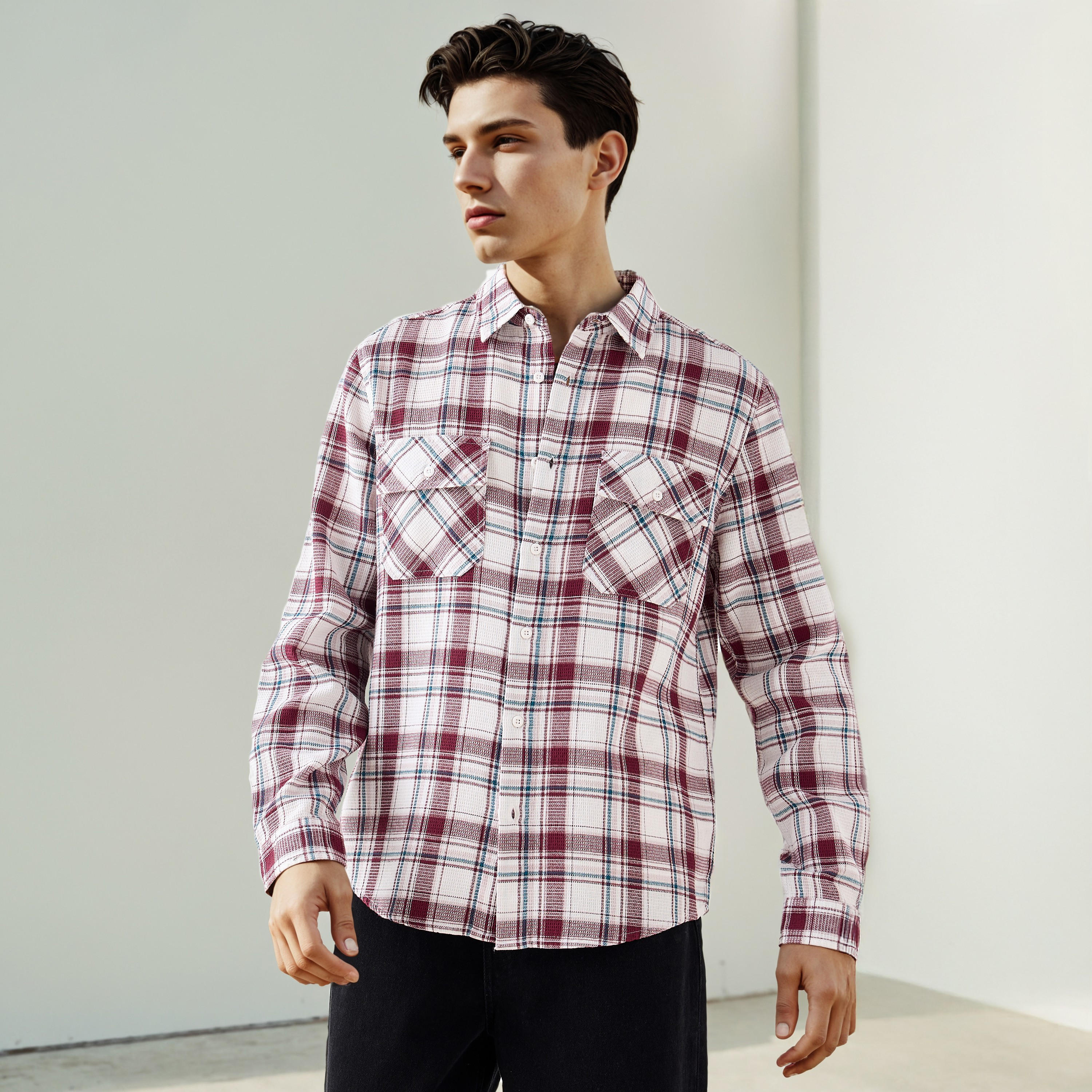 Lee Cooper Regular Fit Checked Shirt-men-clothing-shirts-image-1