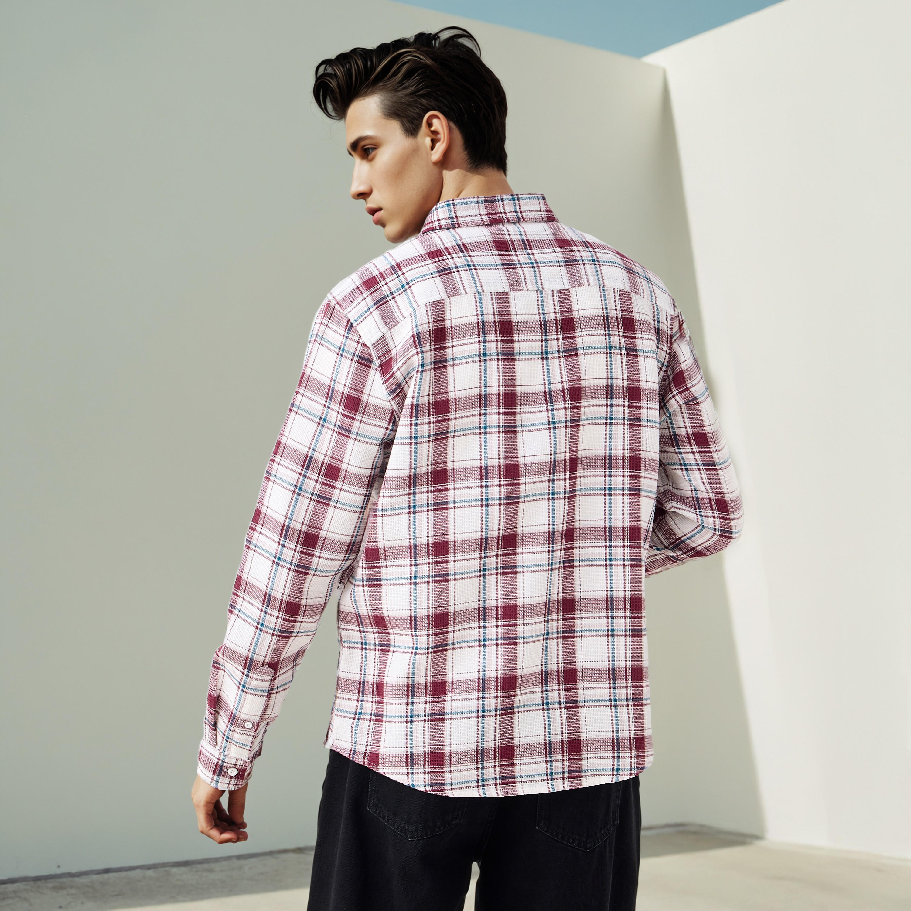Lee Cooper Regular Fit Checked Shirt-men-clothing-shirts-image-3