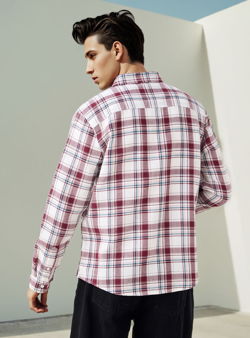 Lee Cooper Regular Fit Checked Shirt-men-clothing-shirts-image-3