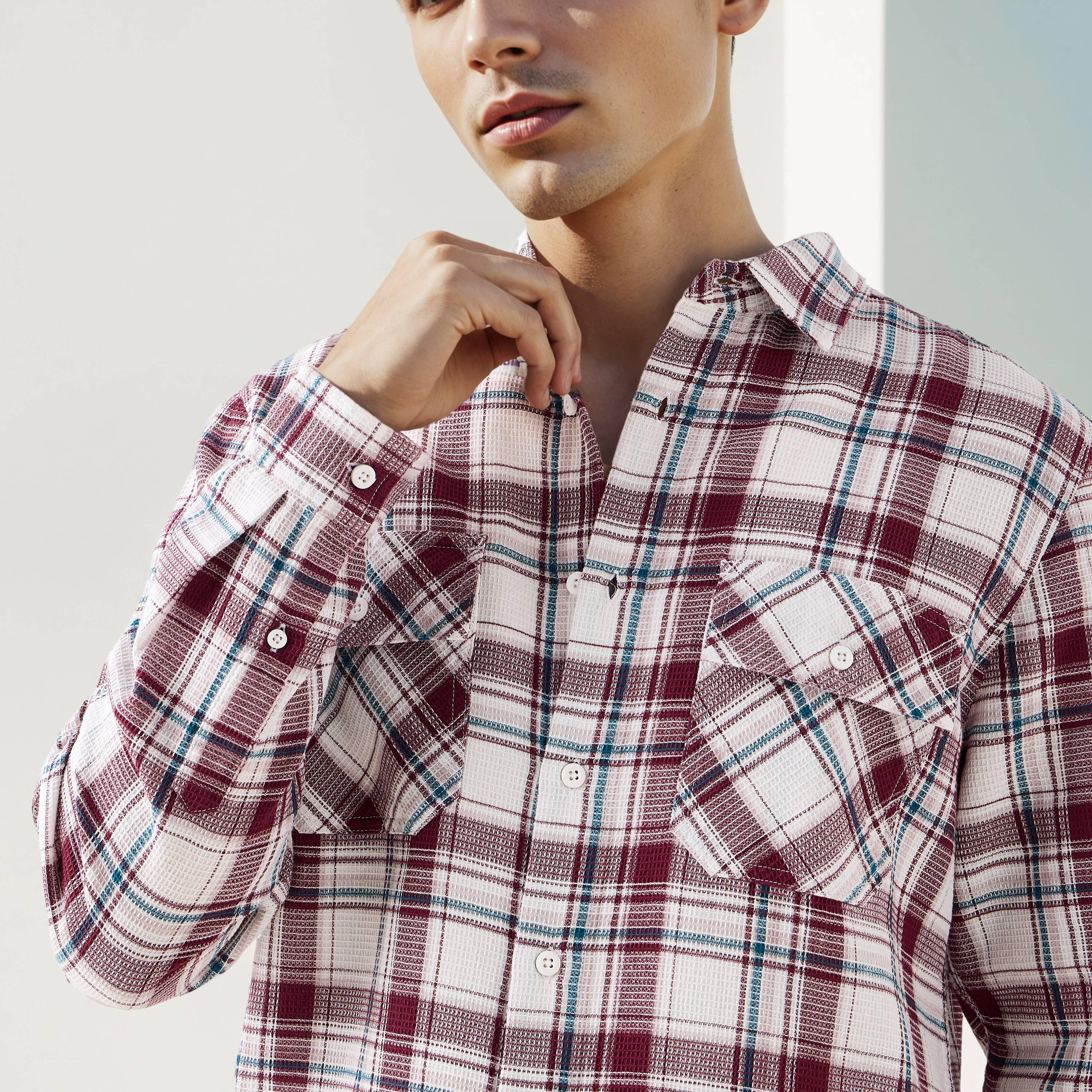 Lee Cooper Regular Fit Checked Shirt-men-clothing-shirts-image-4