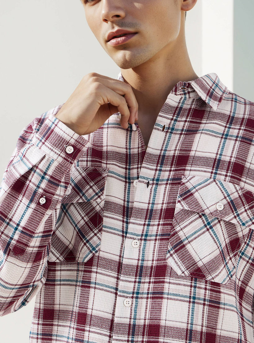 Lee Cooper Regular Fit Checked Shirt-men-clothing-shirts-image-4