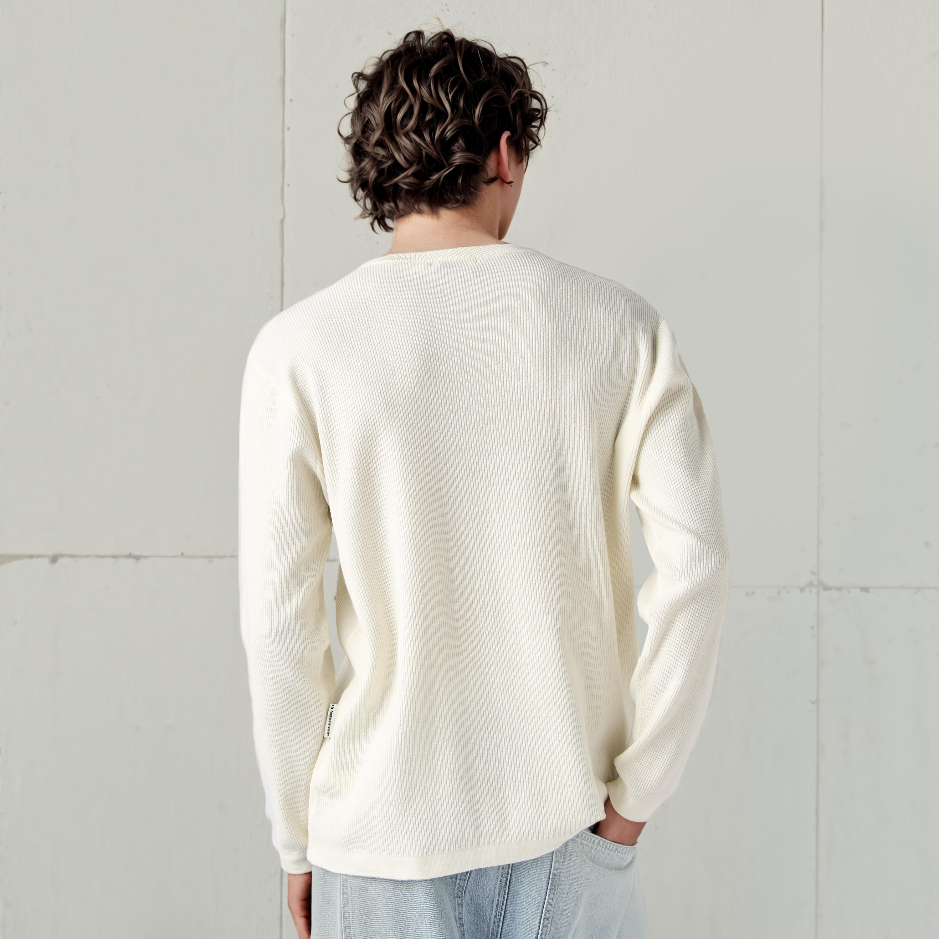 Lee Cooper Ribbed Henley Sweatshirt-men-winterwear-hoodiesandsweatshirts-image-4