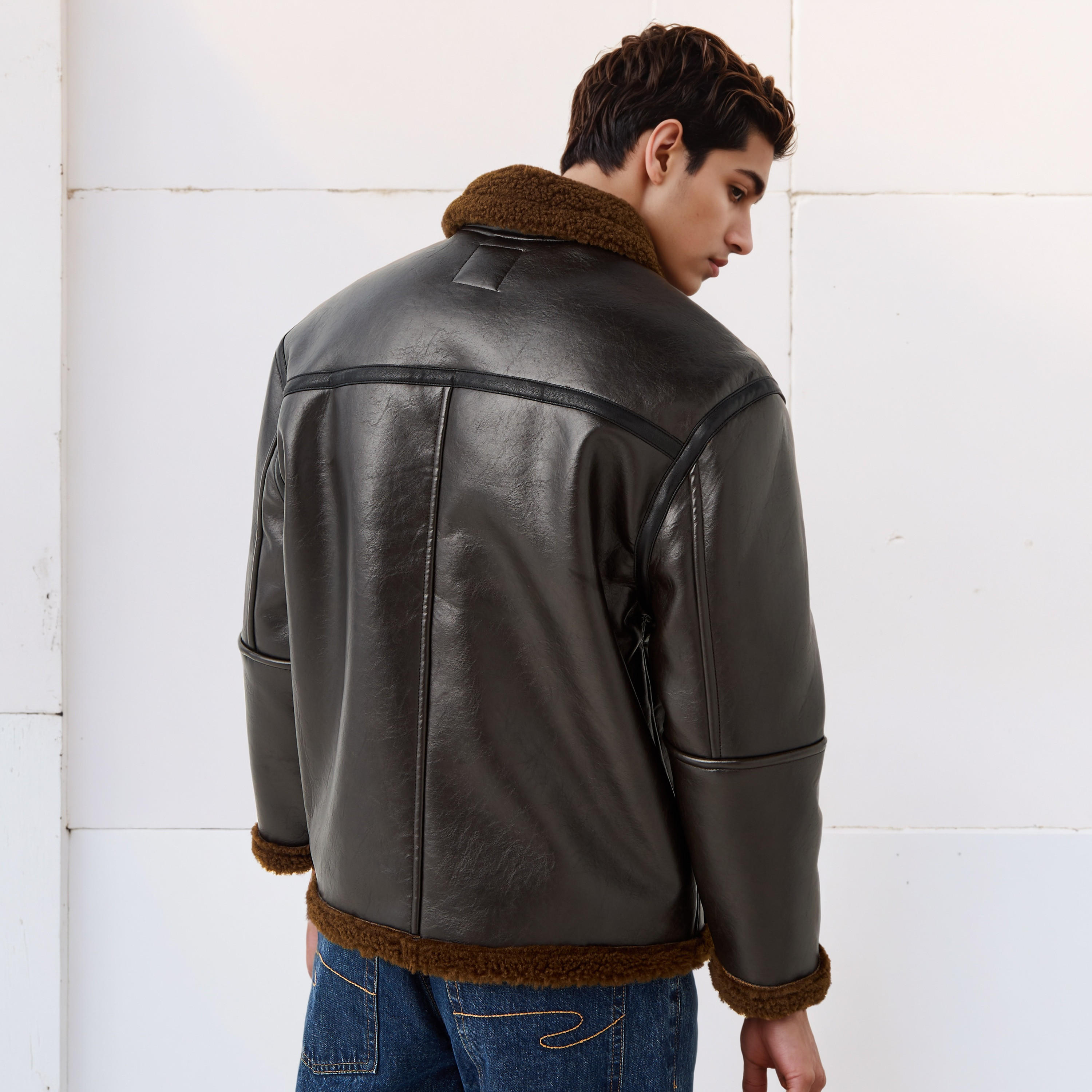 Lee Cooper Men Regular Fit Faux Fur Lined Suede Jacket-men-clothing-jacketsandblazers-jackets-image-3