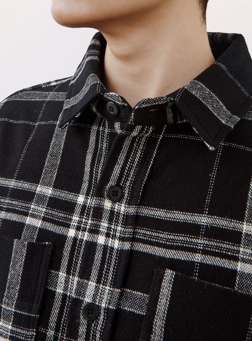 شاكيت رجالي كاروهات بأكمام طويلة وقصة عادية من لي كوبر-men-clothing-shirts-image-1